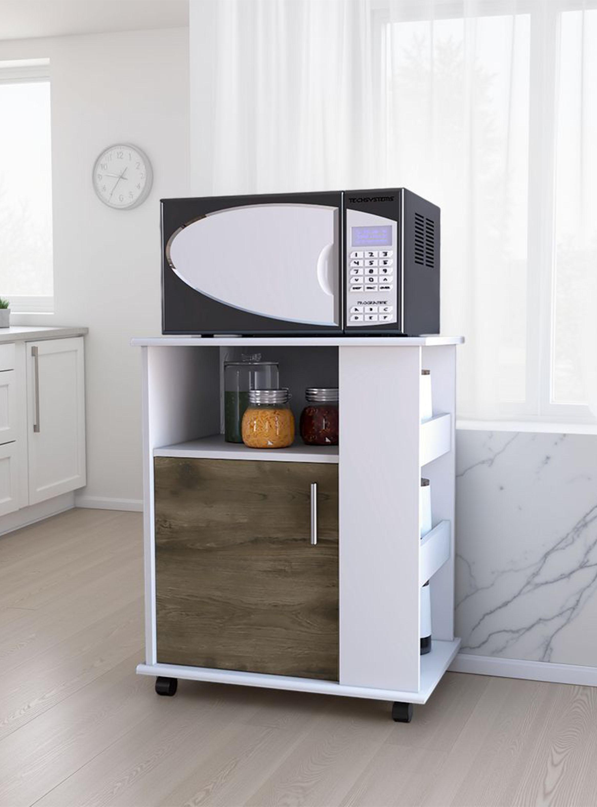 Mueble de Cocina para Microondas Kit Blanco y Bellota 73.6x60x40.1 cm-4