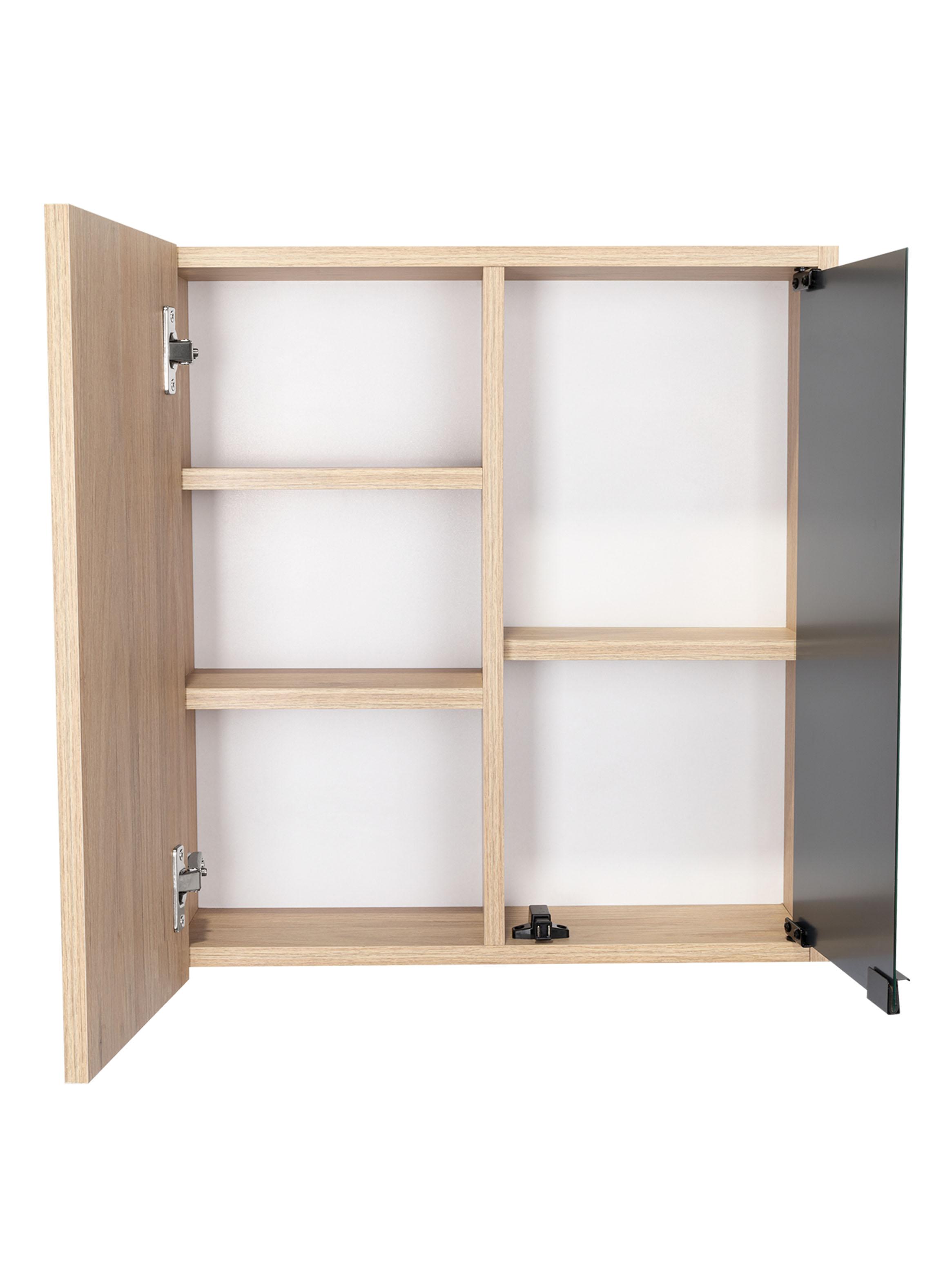 Botiquín para Baño Miró 53.7x50x16.5 cm Rovere con Espejo-2