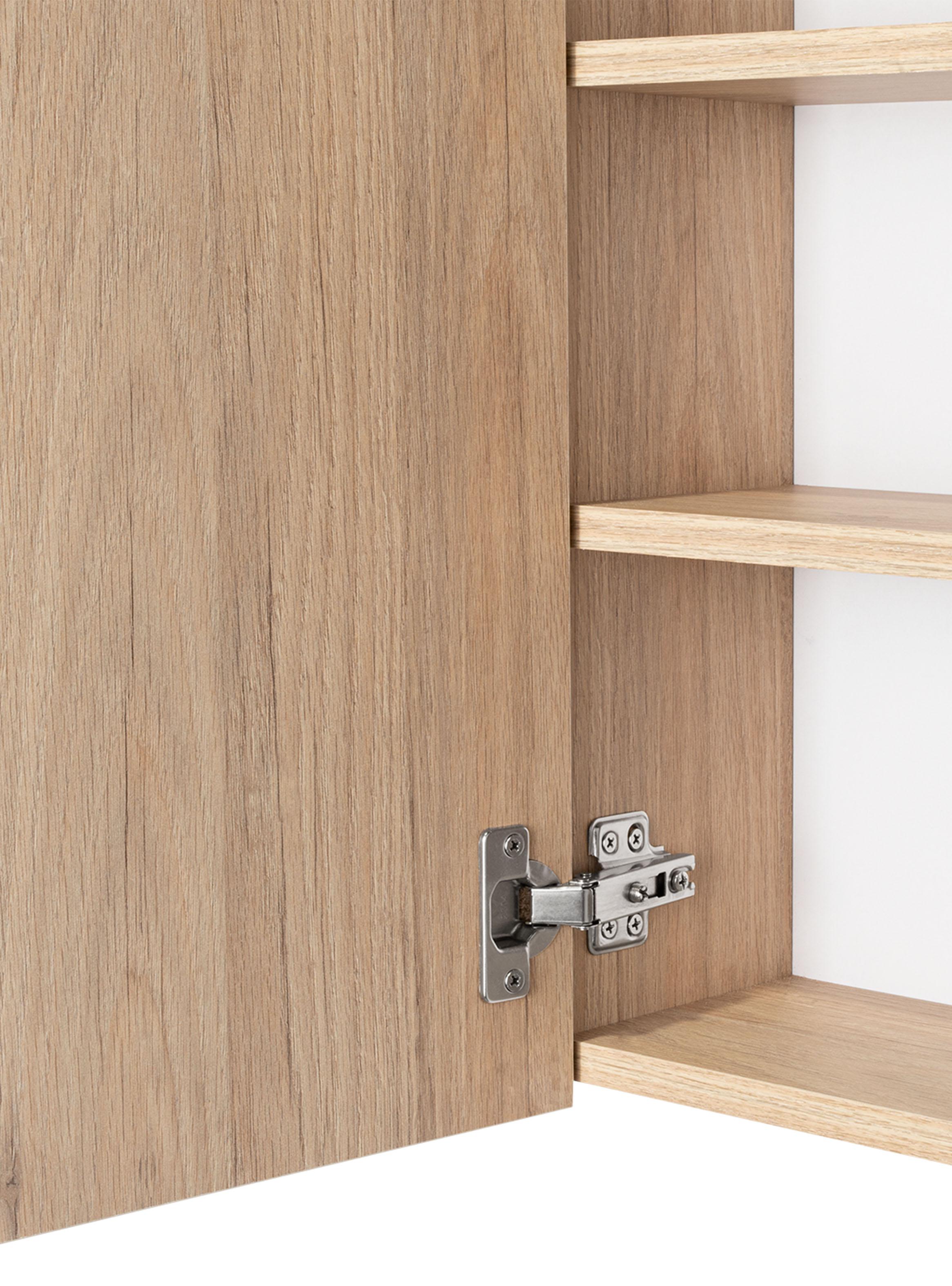 Botiquín para Baño Miró 53.7x50x16.5 cm Rovere con Espejo-3