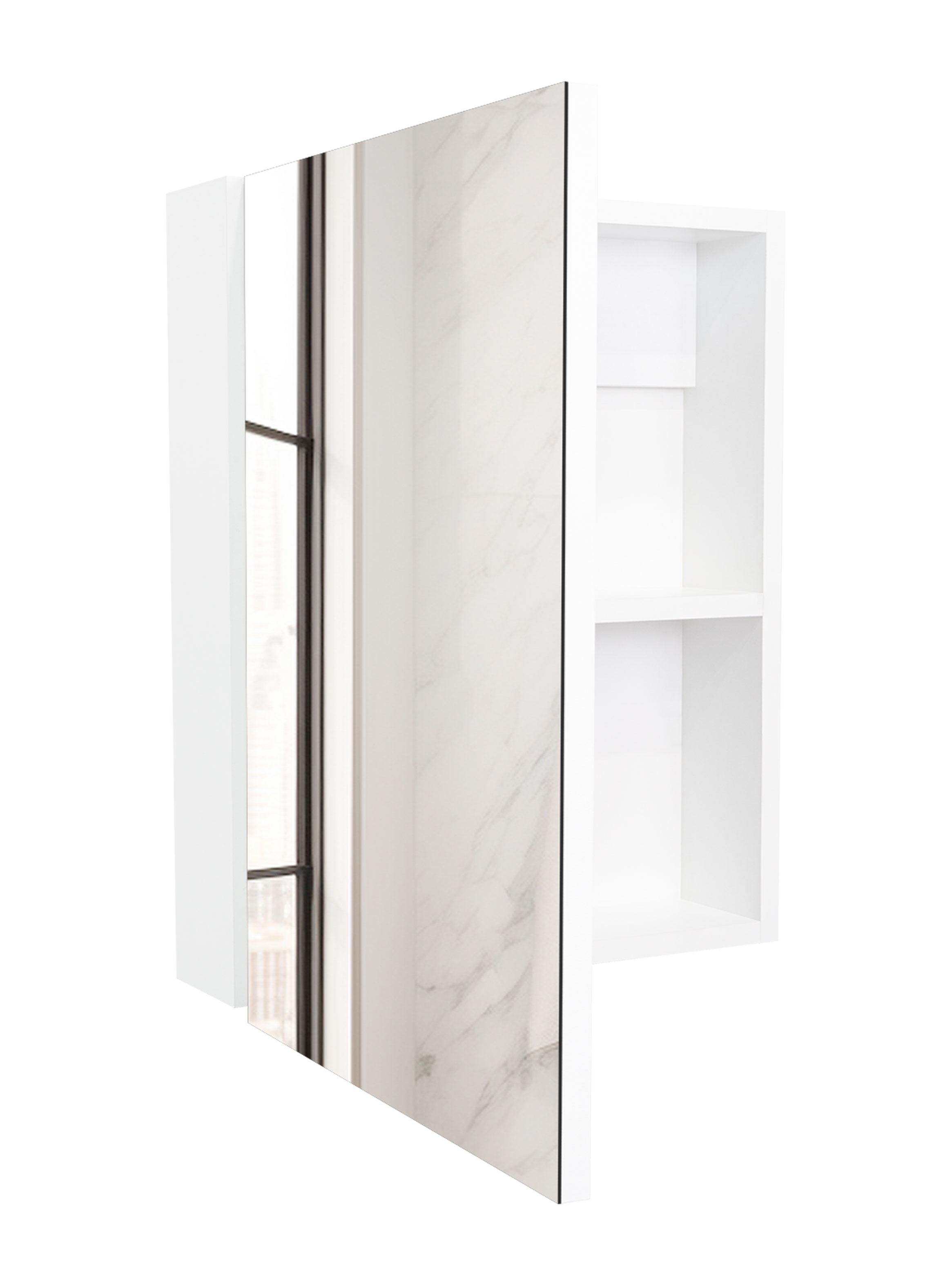 Botiquin para Baño Lumo 50.5x40x12.2 cm Blanco con Espejo-2