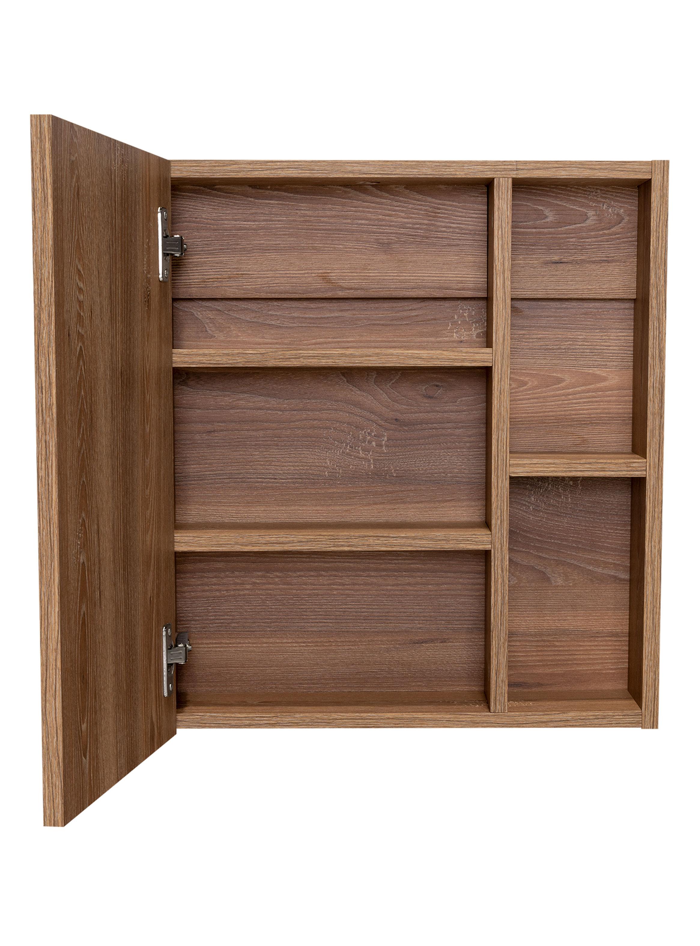 Botiquin para Baño Labelle 49.7x45x12.5 cm Miel con Espejo-2