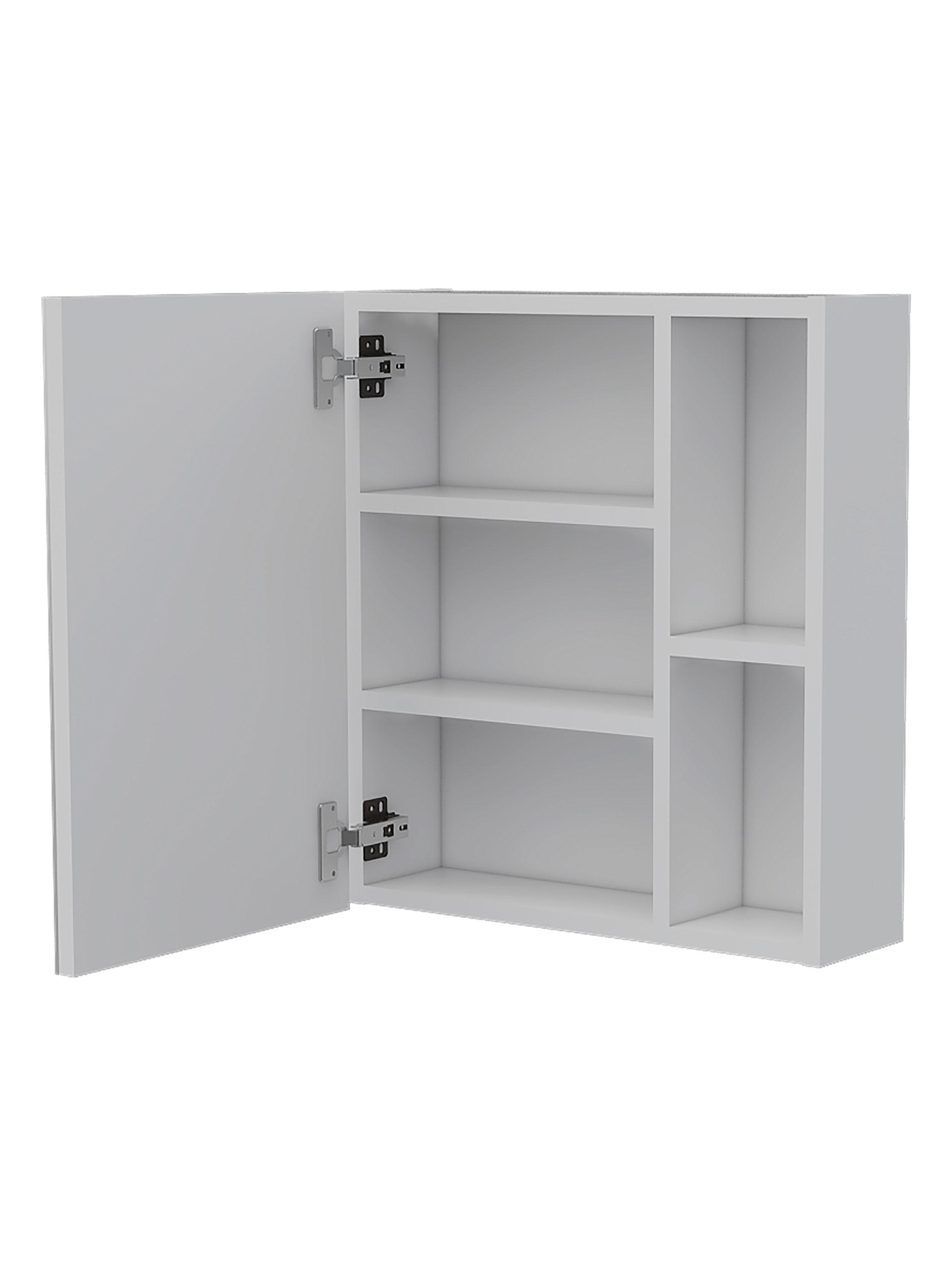 Botiquin para Baño Labelle 49.7x45x12.5 cm Blanco con Espejo-2