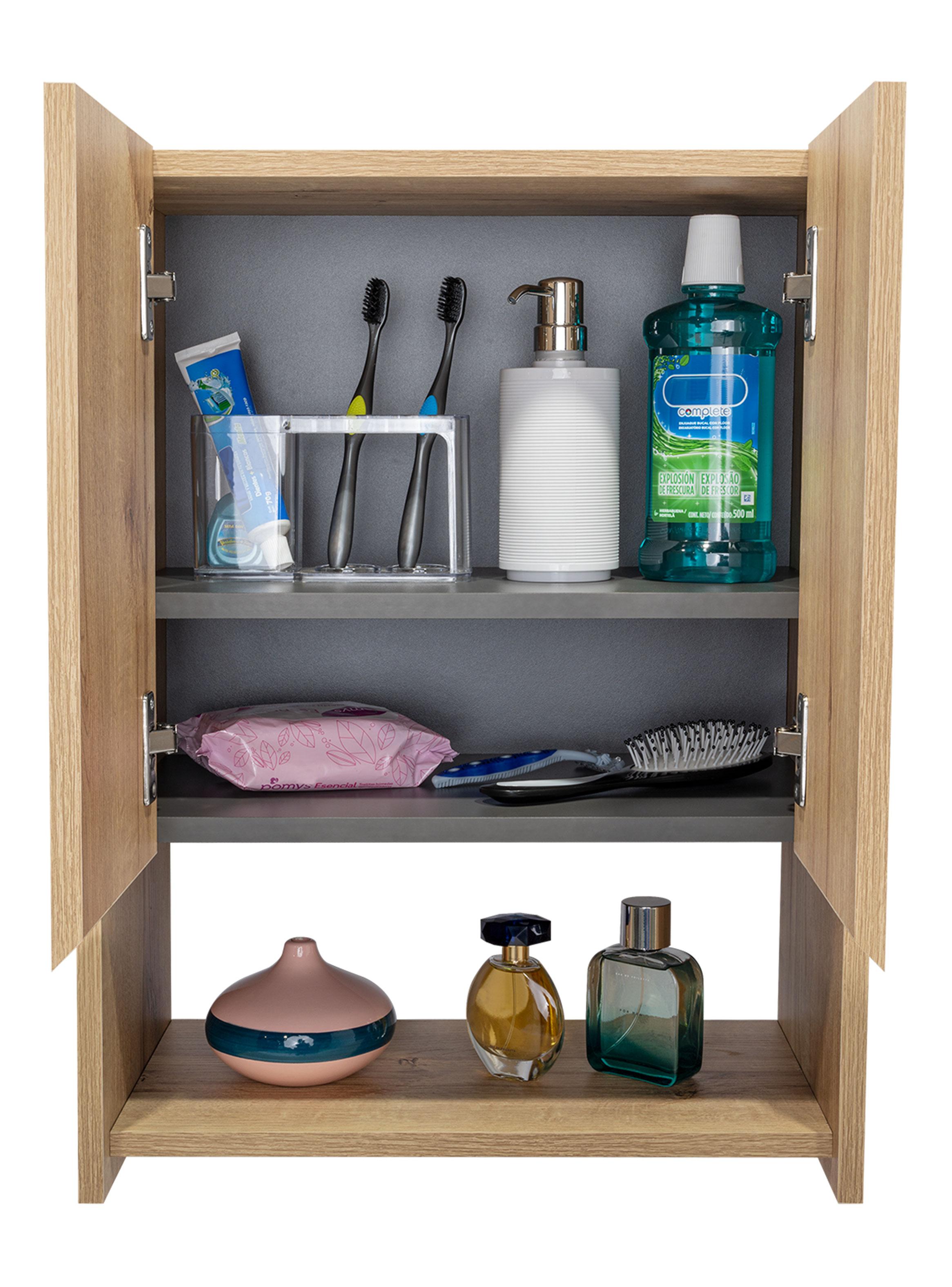 Botiquin para Baño Ventus 60x45x25 cm Duna y Plomo-2