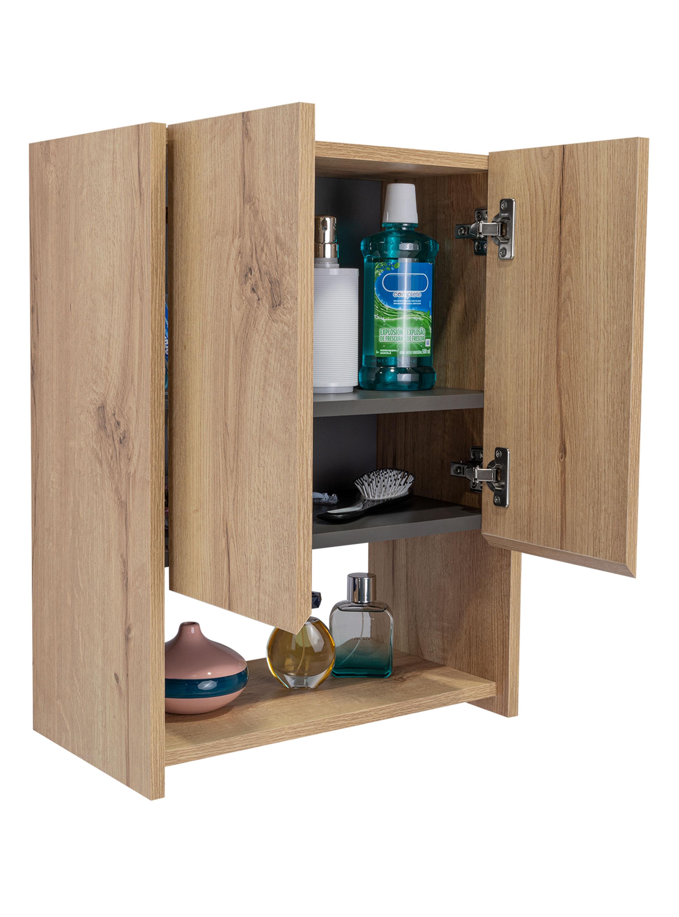 Botiquin para Baño Ventus 60x45x25 cm Duna y Plomo-3