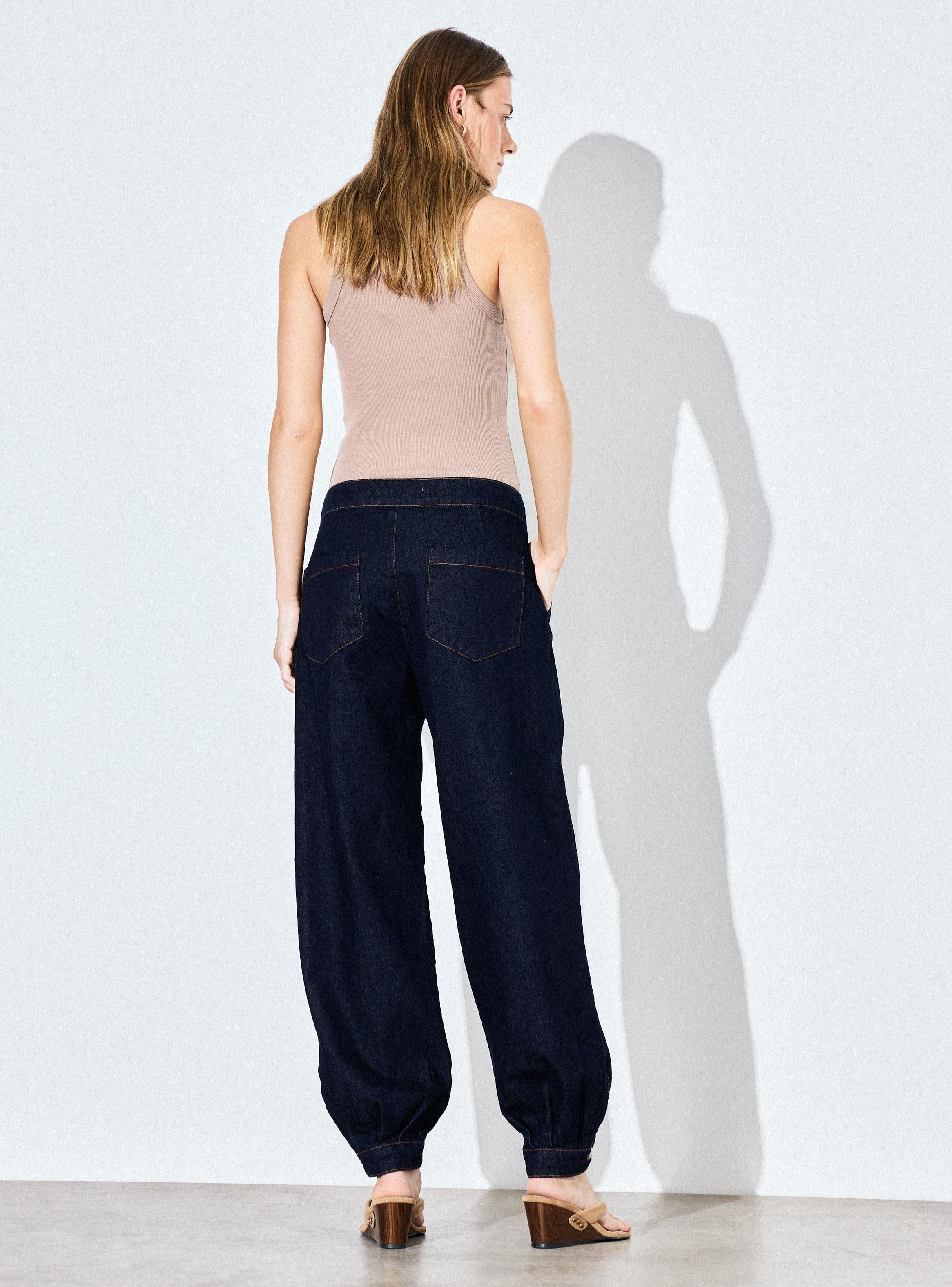 Jeans Bombacho Pretina Dos Botones-5