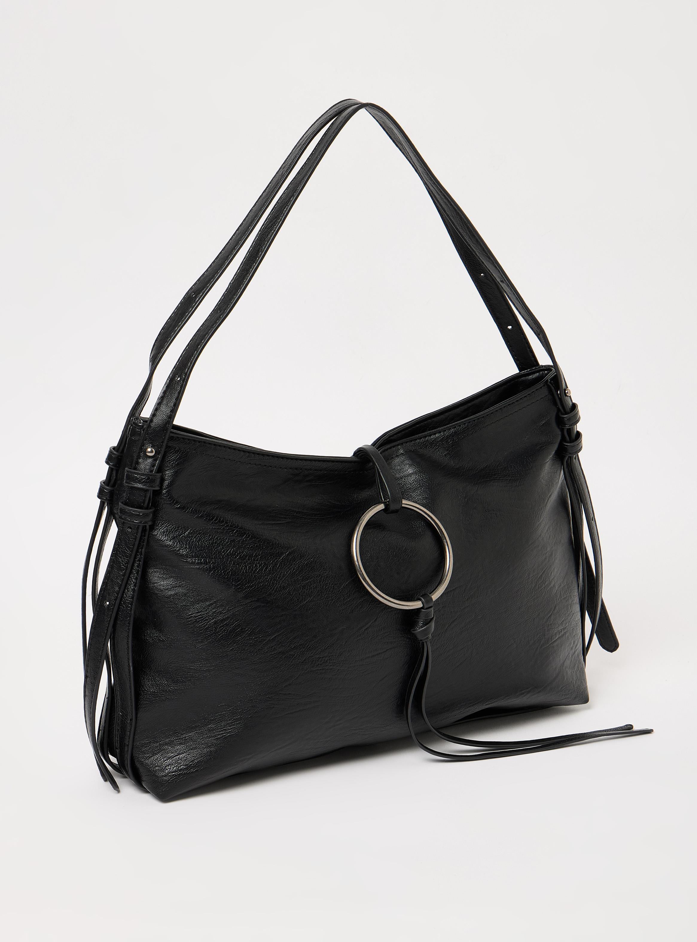 Cartera de Hombro con Argolla Ecocuero-3