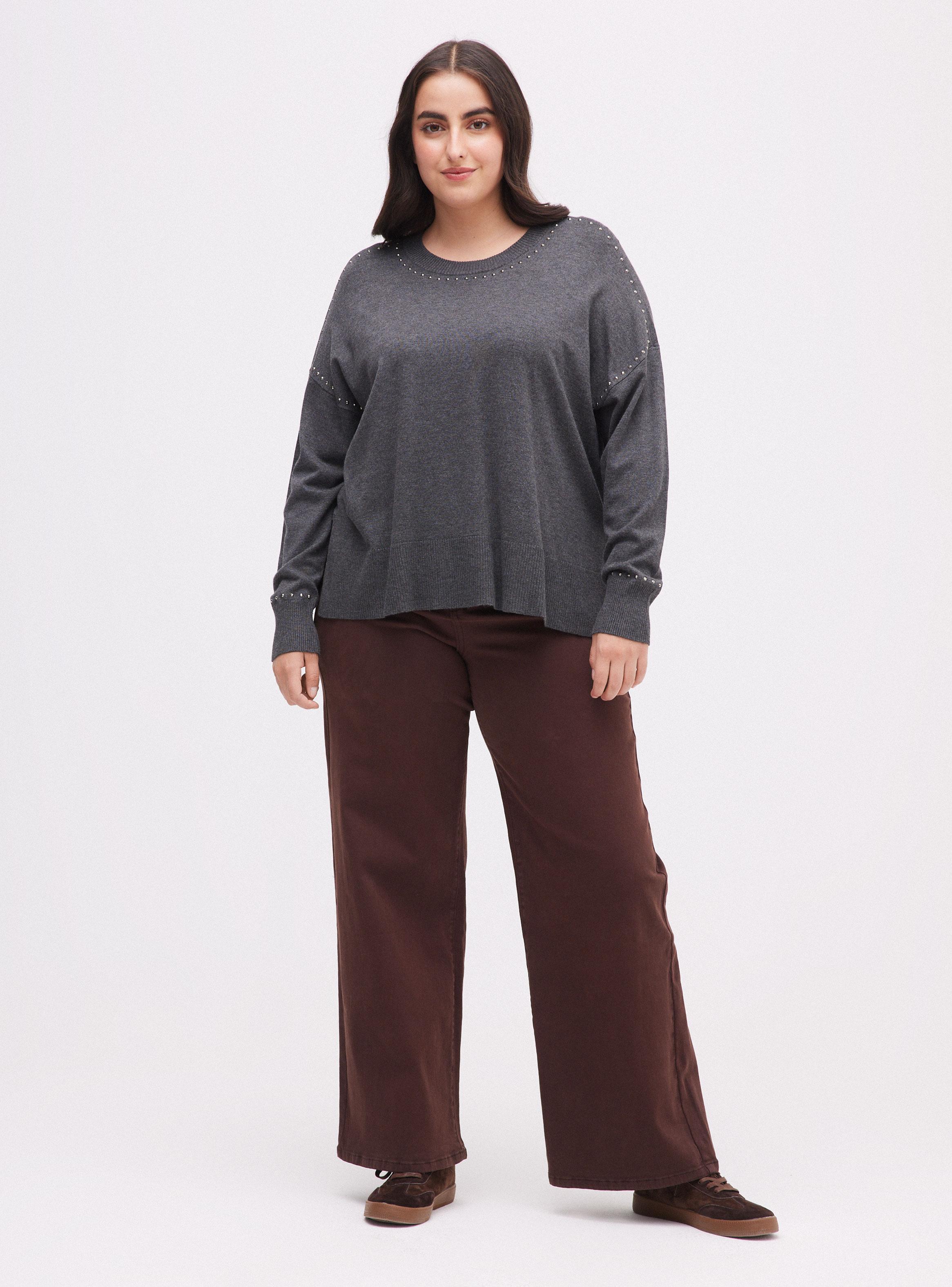 Sweater con Aplicación de Strass-4