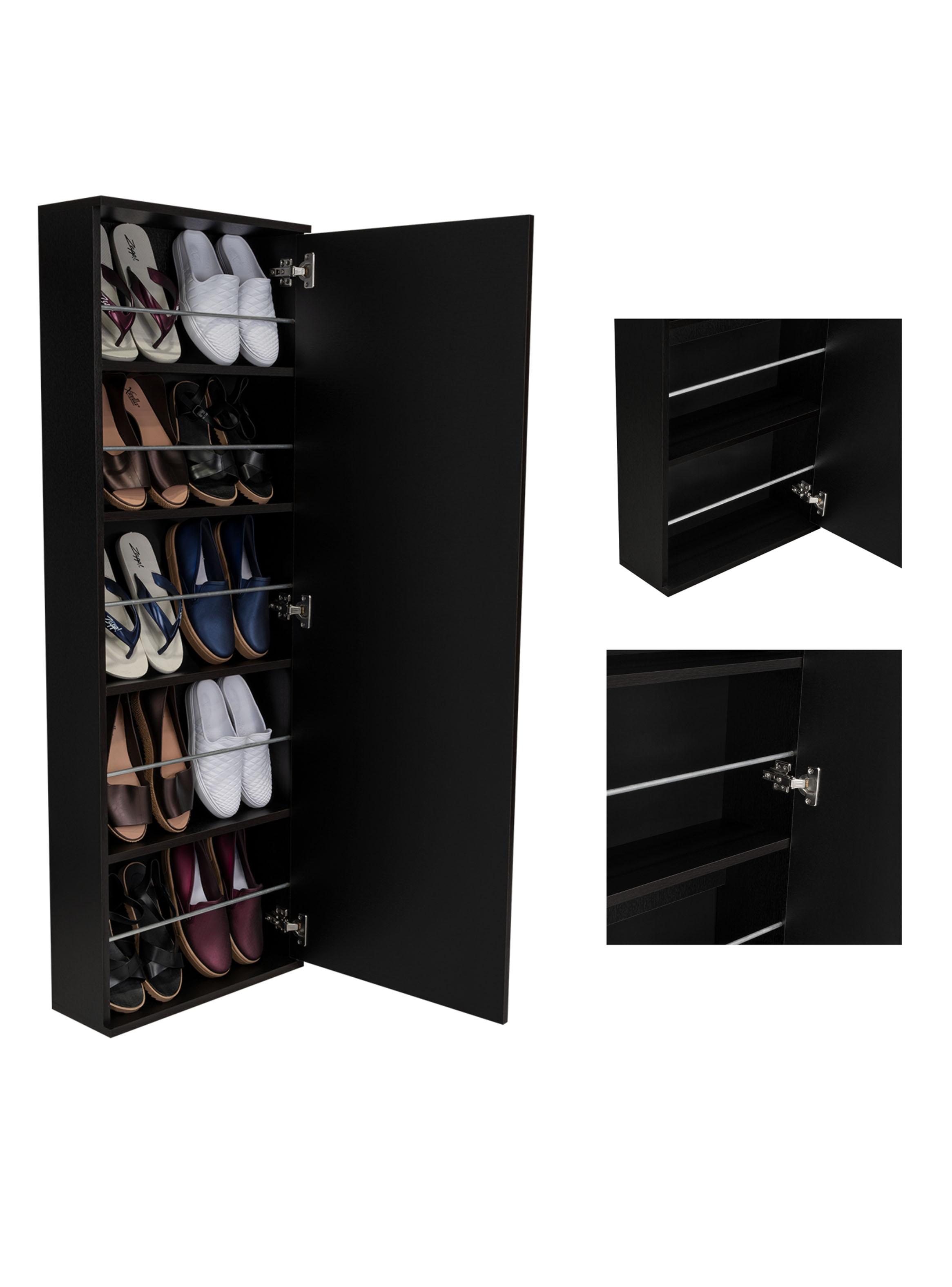 Set Clóset 2 Puertas + Velador Zapatero Multifuncional Dreams Wengue-3