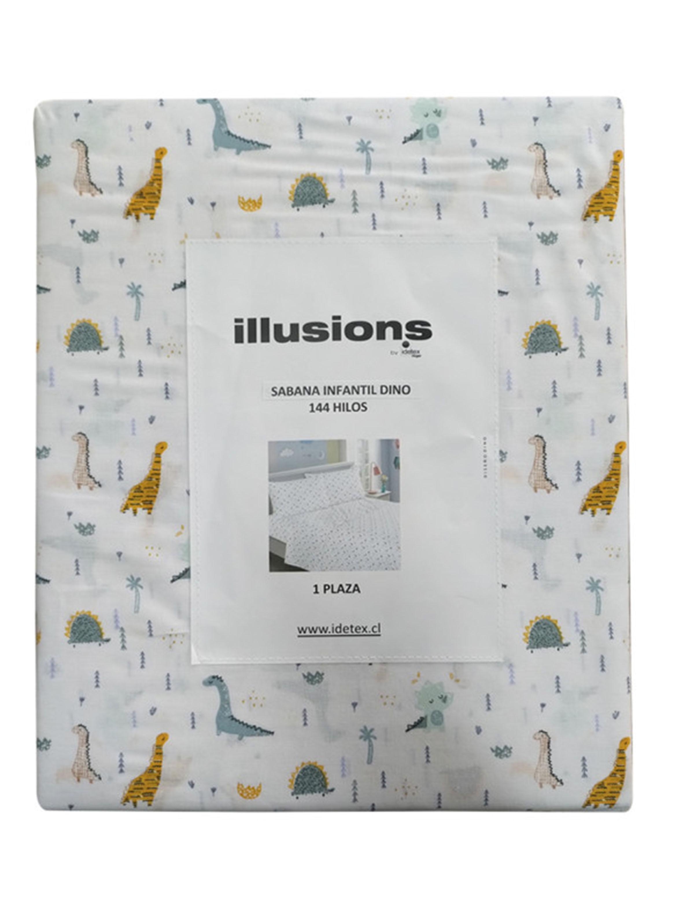 Sábana 1.5 Plazas 144 Hilos Dino-2