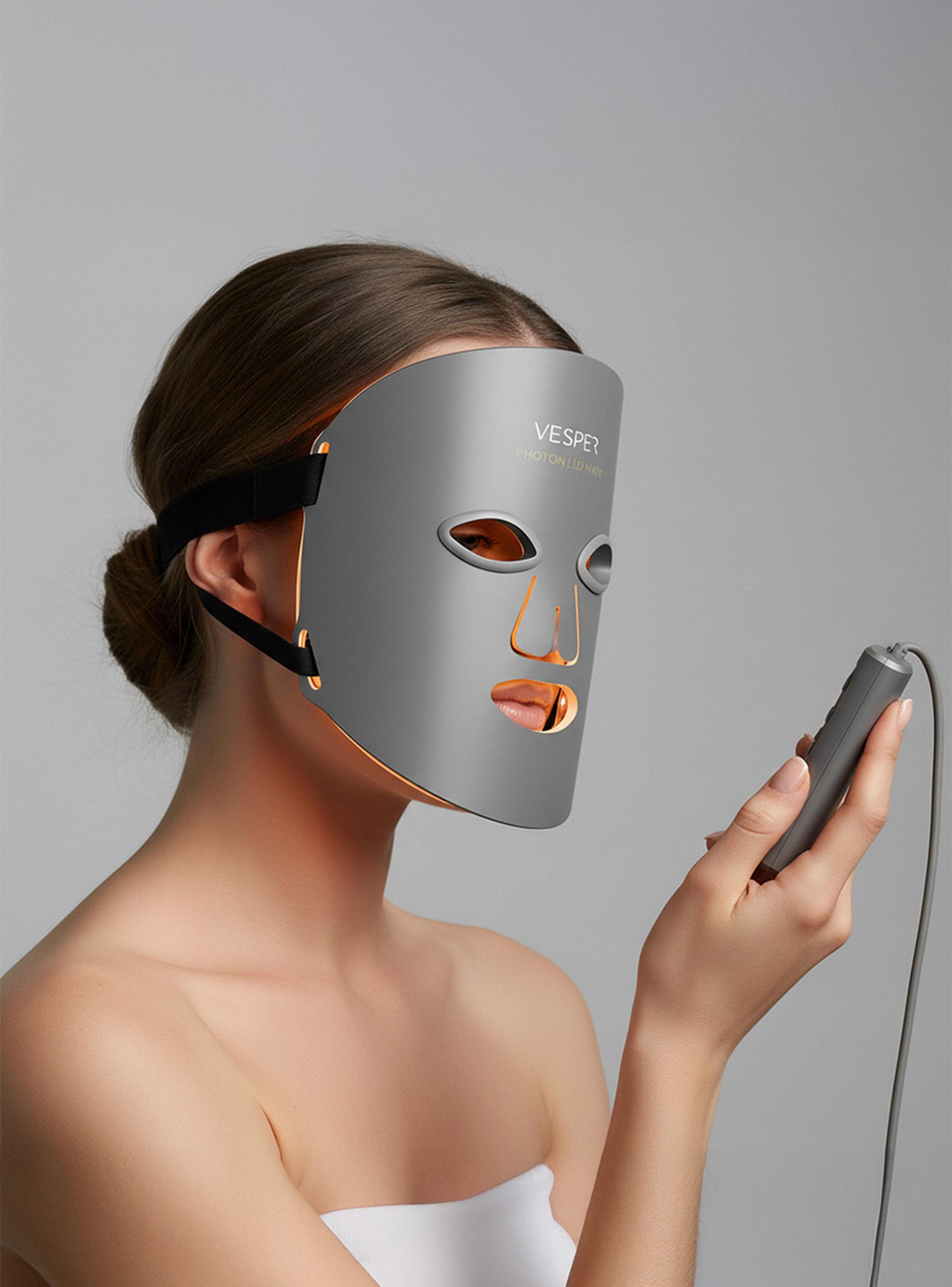 Máscara Facial LED Pro FV-019 Gris-8