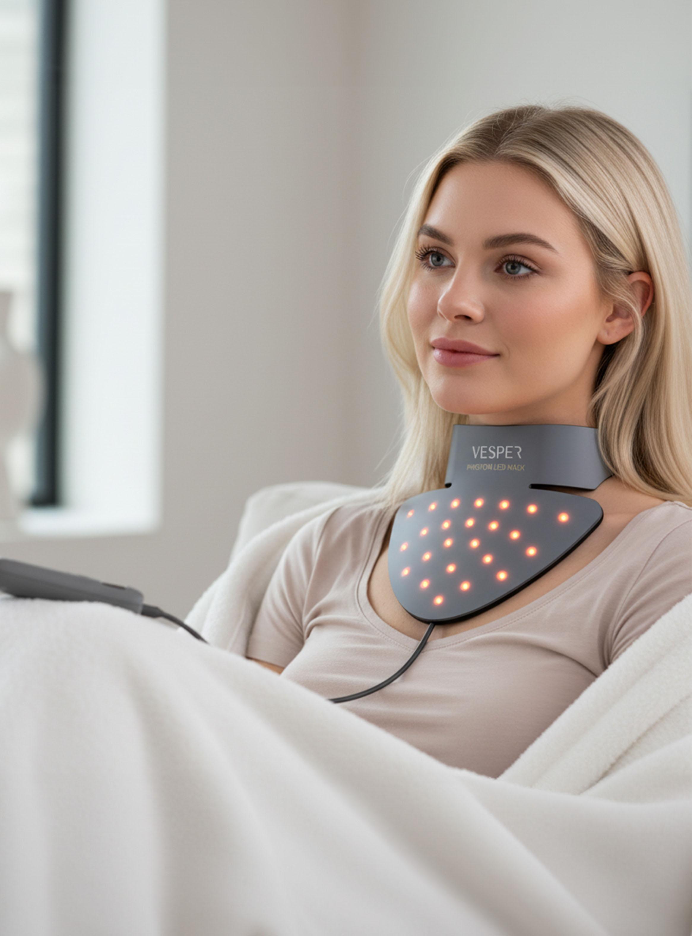 Máscara de Cuello Fotones LED FV-020 Gris-5