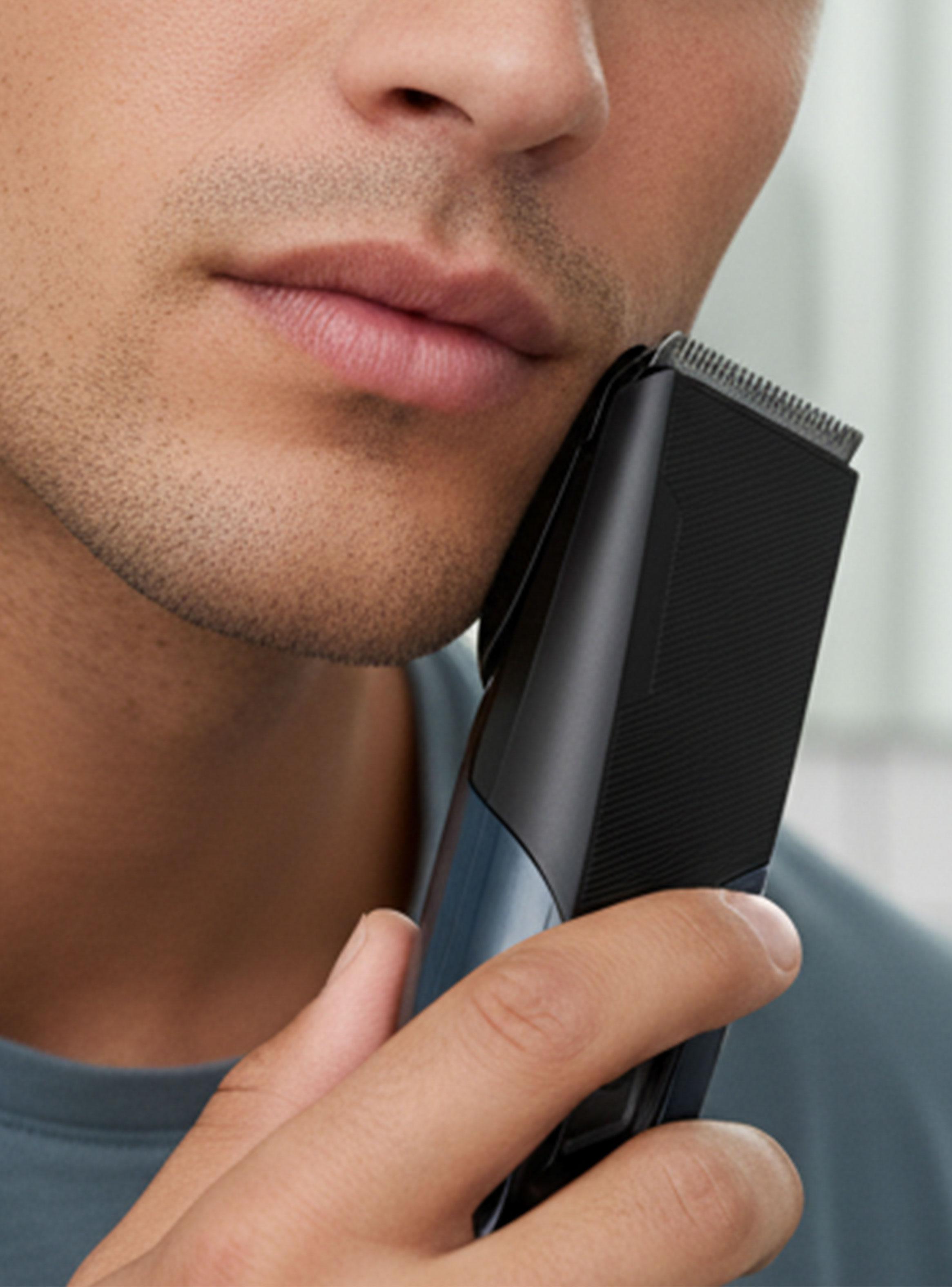 Recortadora de Barba Recargable BHR-014 Azul-3