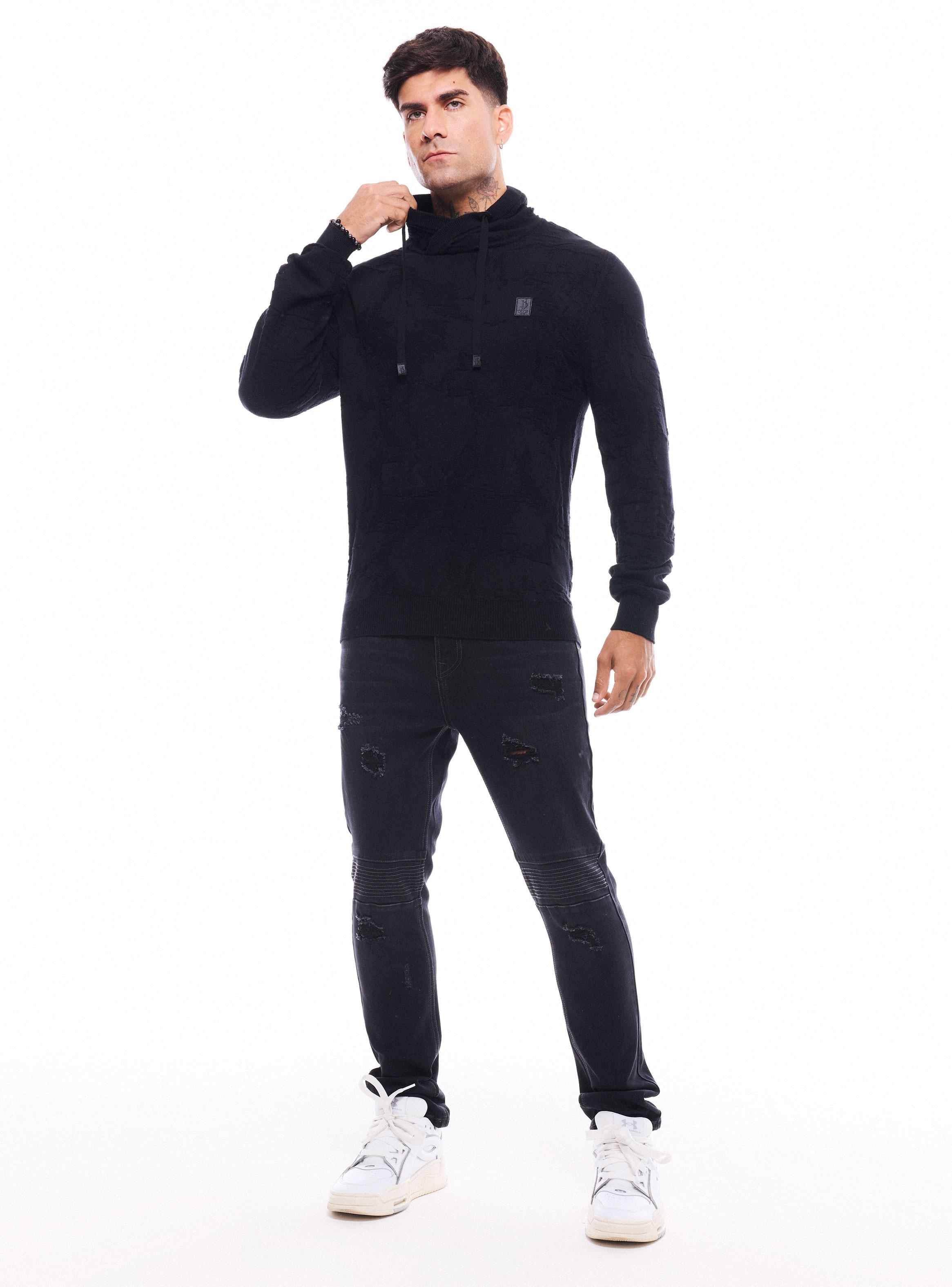 Sweater Cuello Alto con Jacquard-4