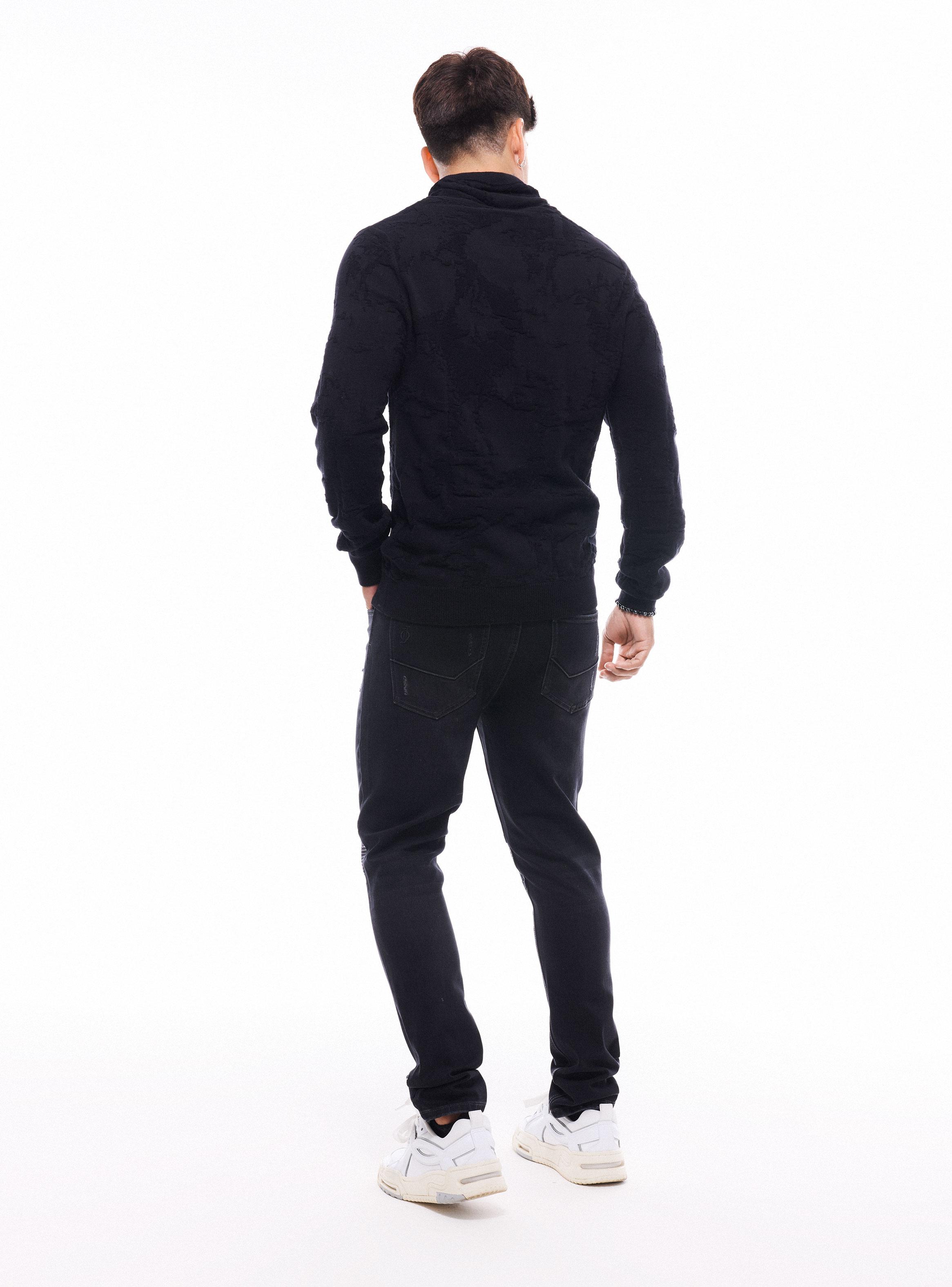 Sweater Cuello Alto con Jacquard-5