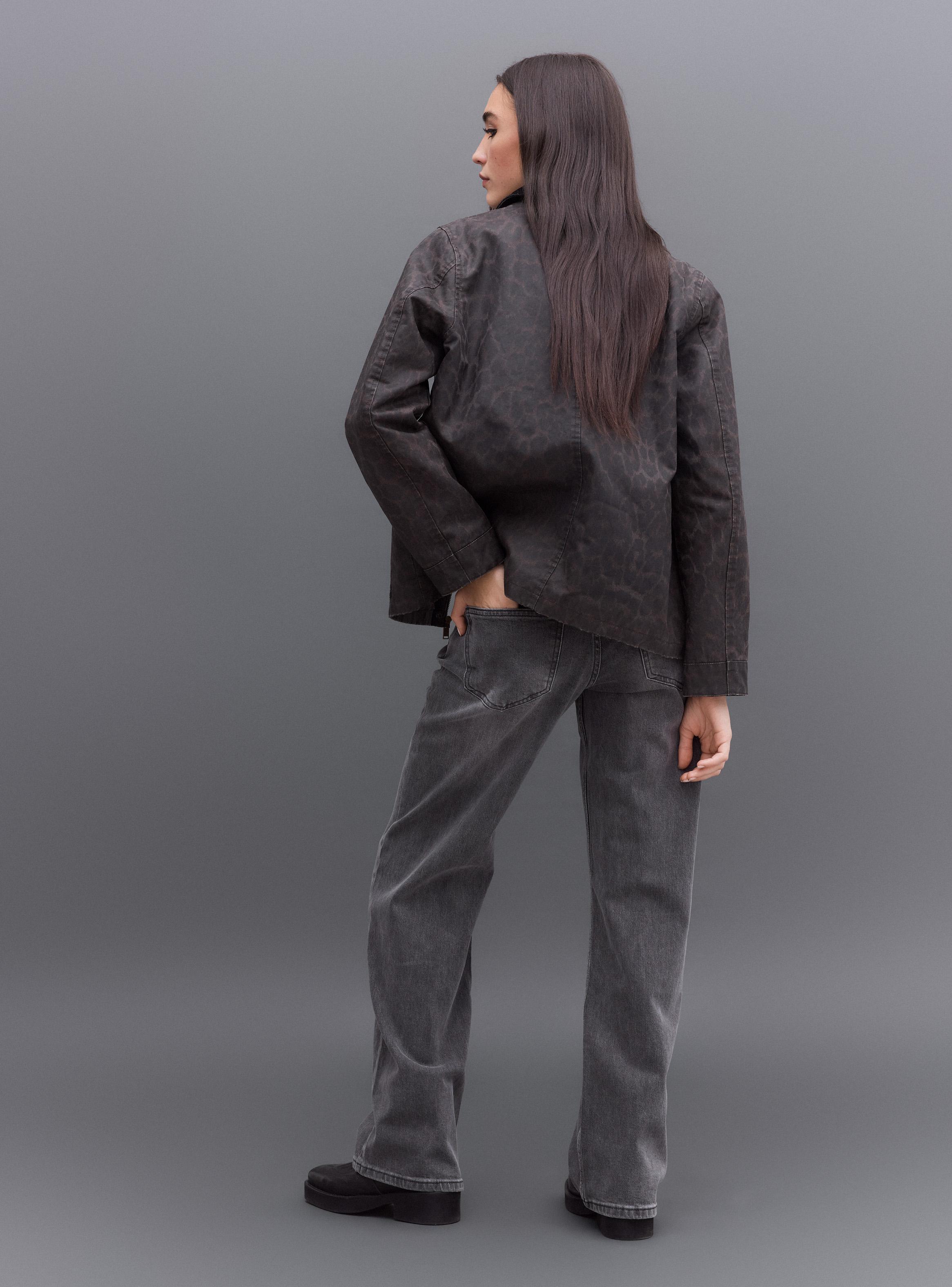 Jeans Slim Fit Tiro Medio con Cierre Metálico-5