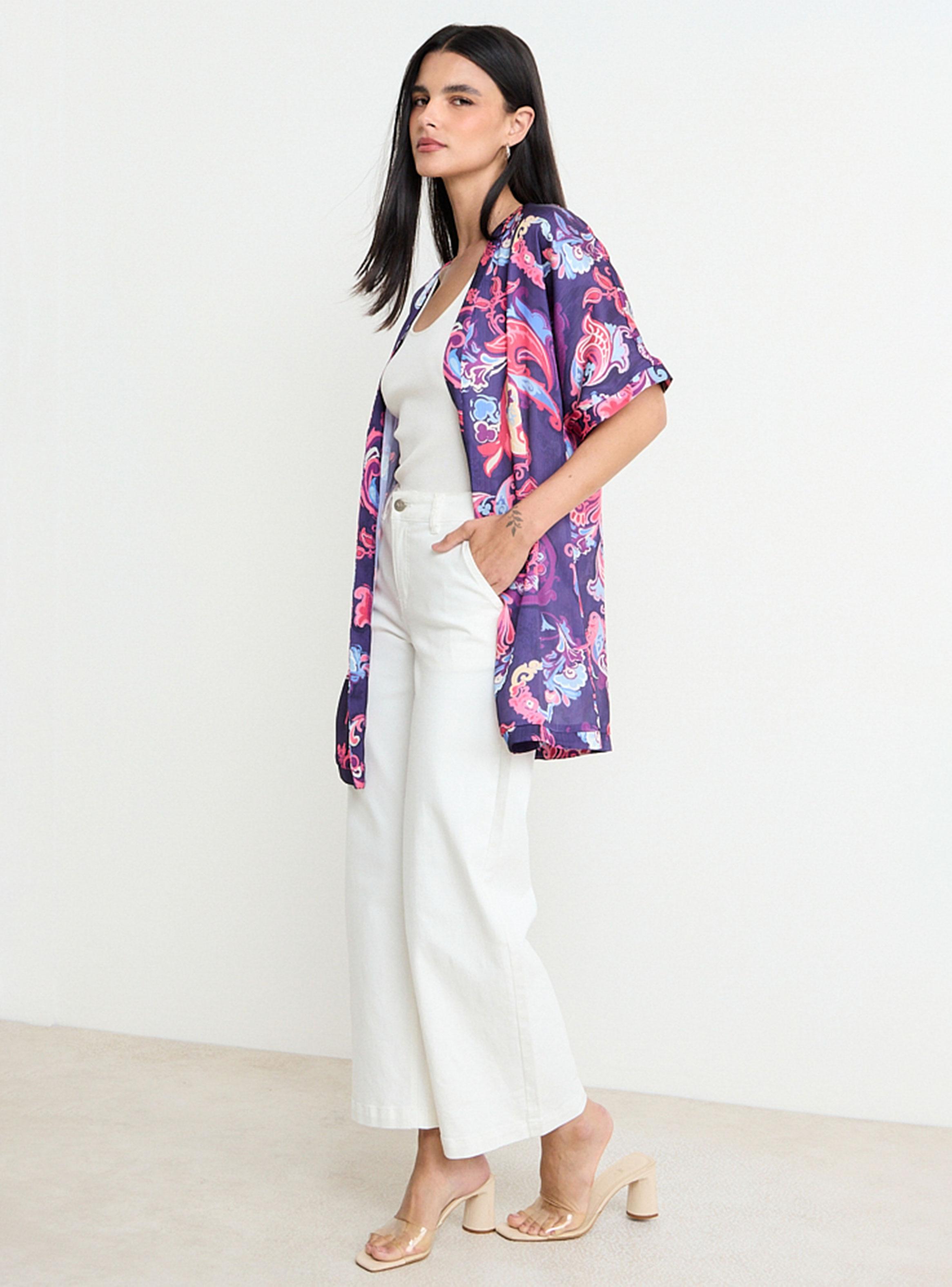 Tapado Fantasía Tipo Kimono Manga 3/4-4