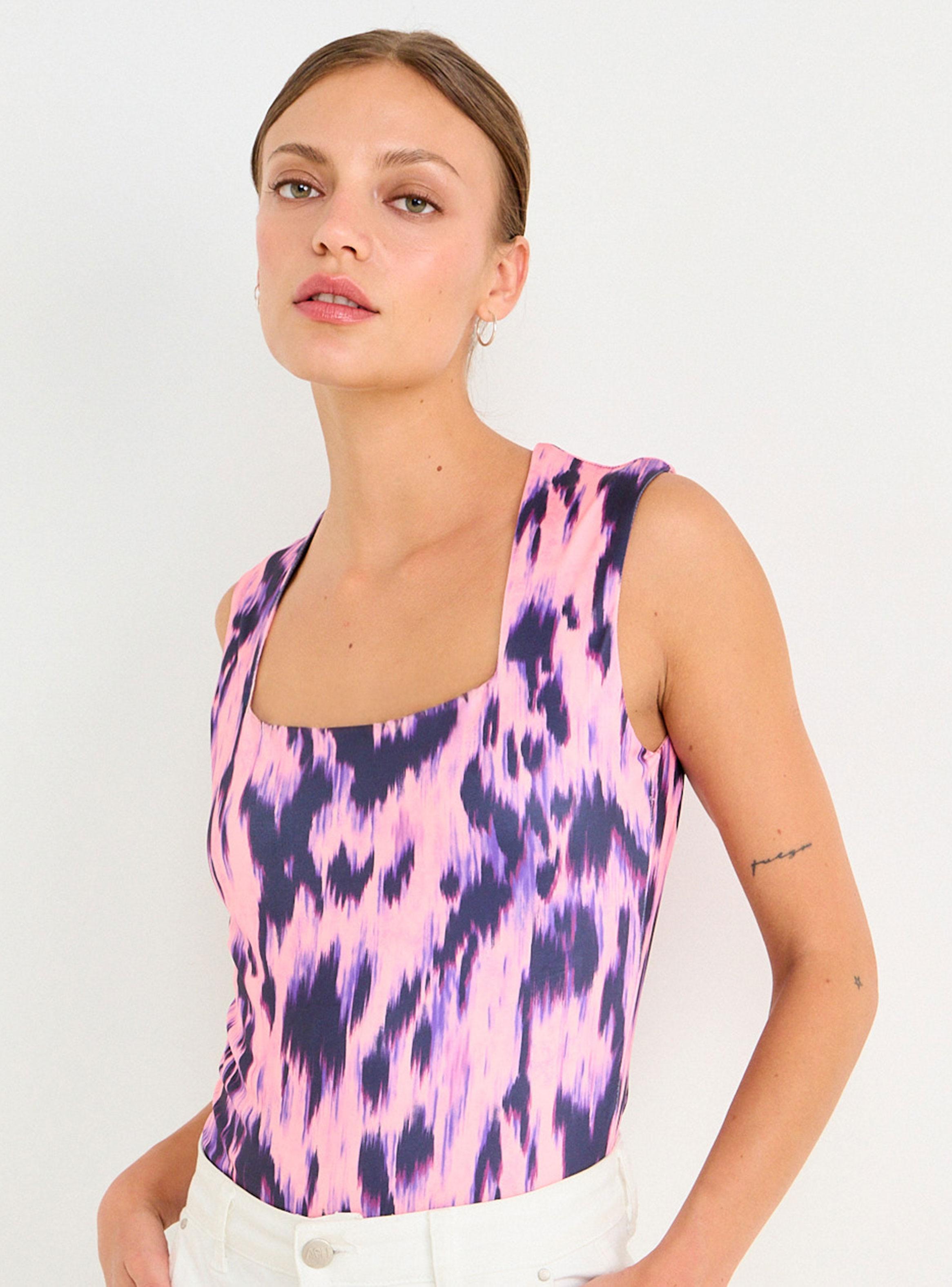 Body Fantasía Escote Cuadrado con Broche-0