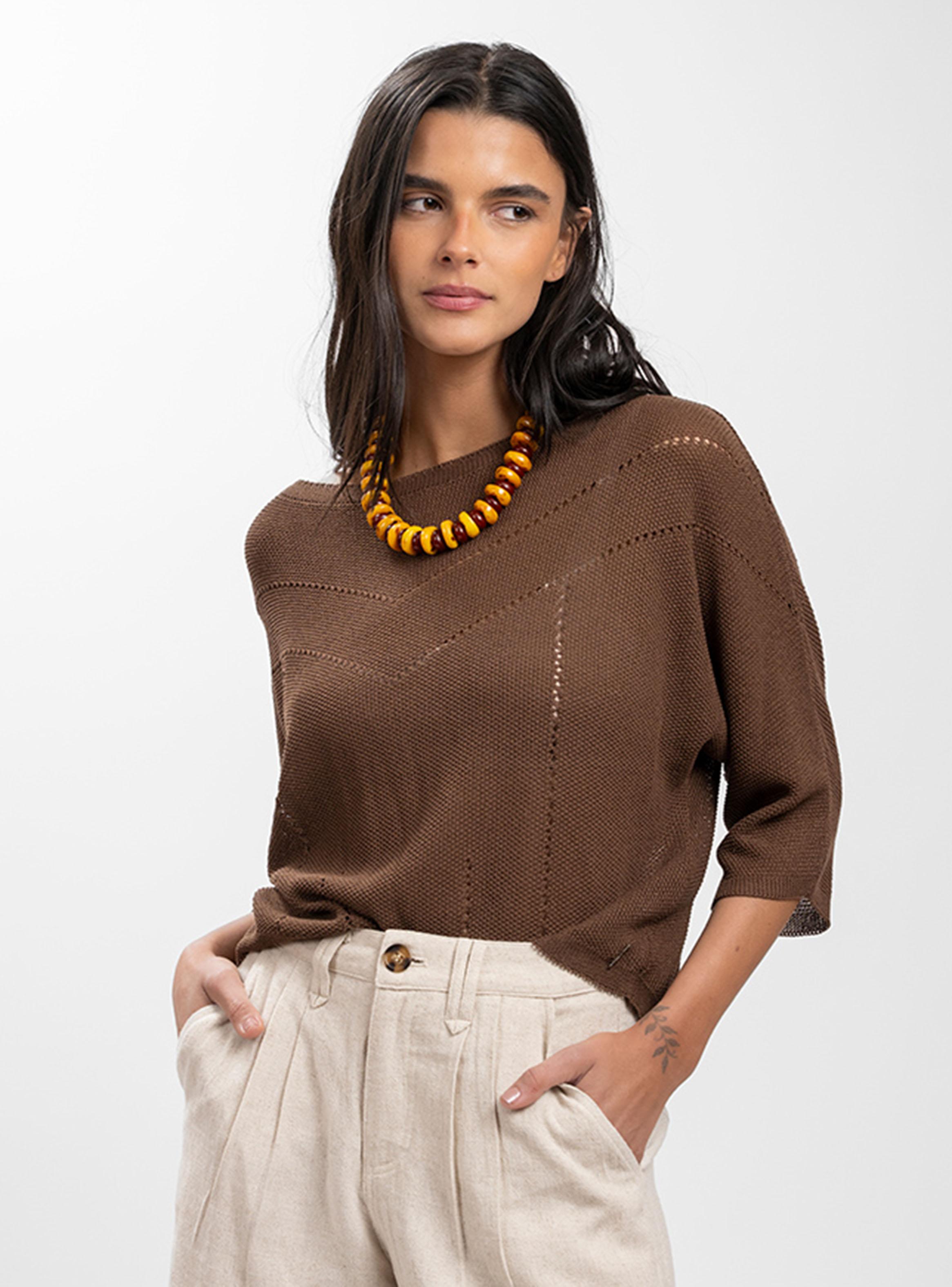 Chaleco Delgado Niza Café-2