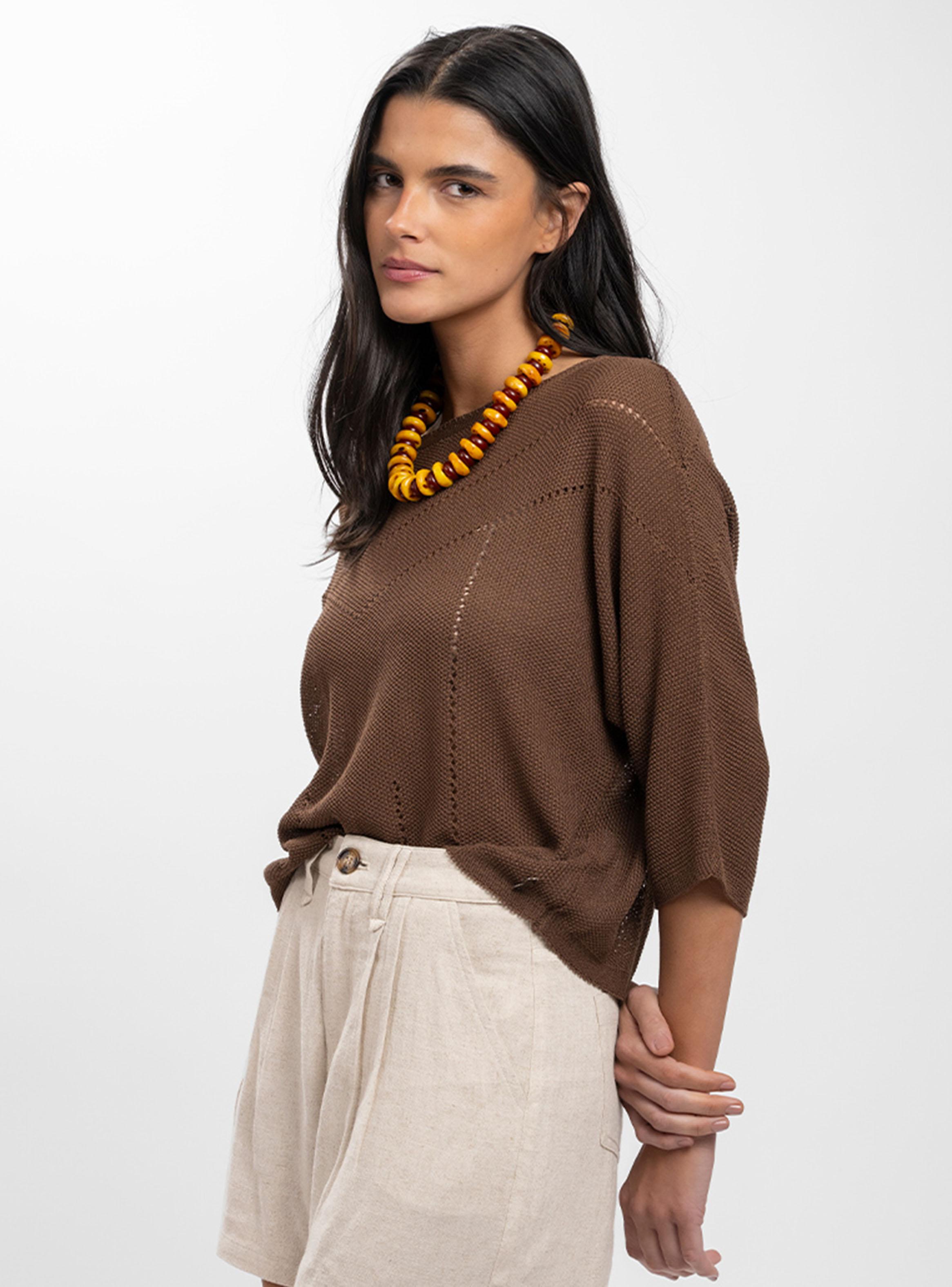 Chaleco Delgado Niza Café-3