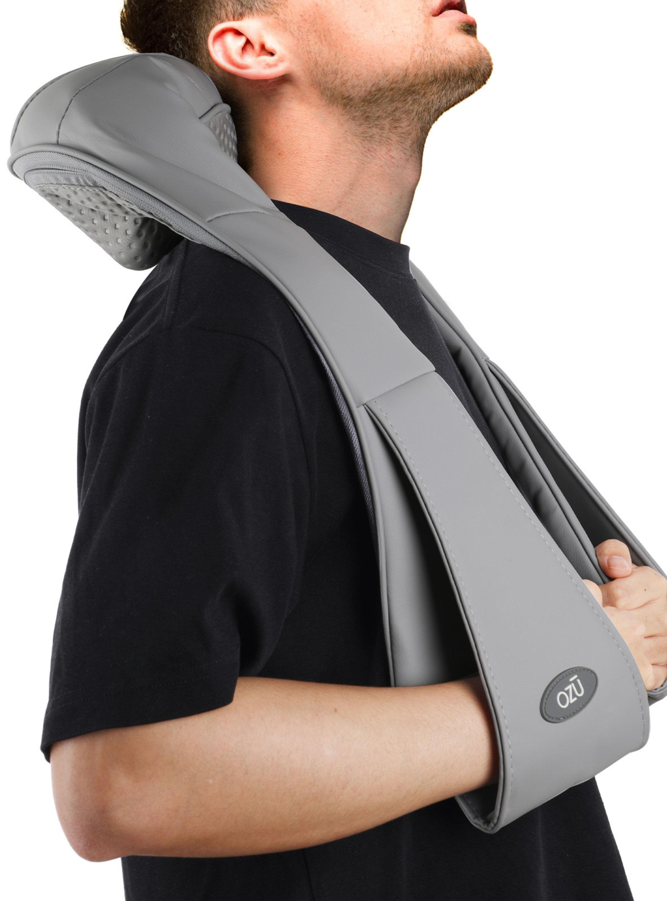 Masajeador Shiatsu Cuello y Hombros UM-033 Gris + Bolso-3