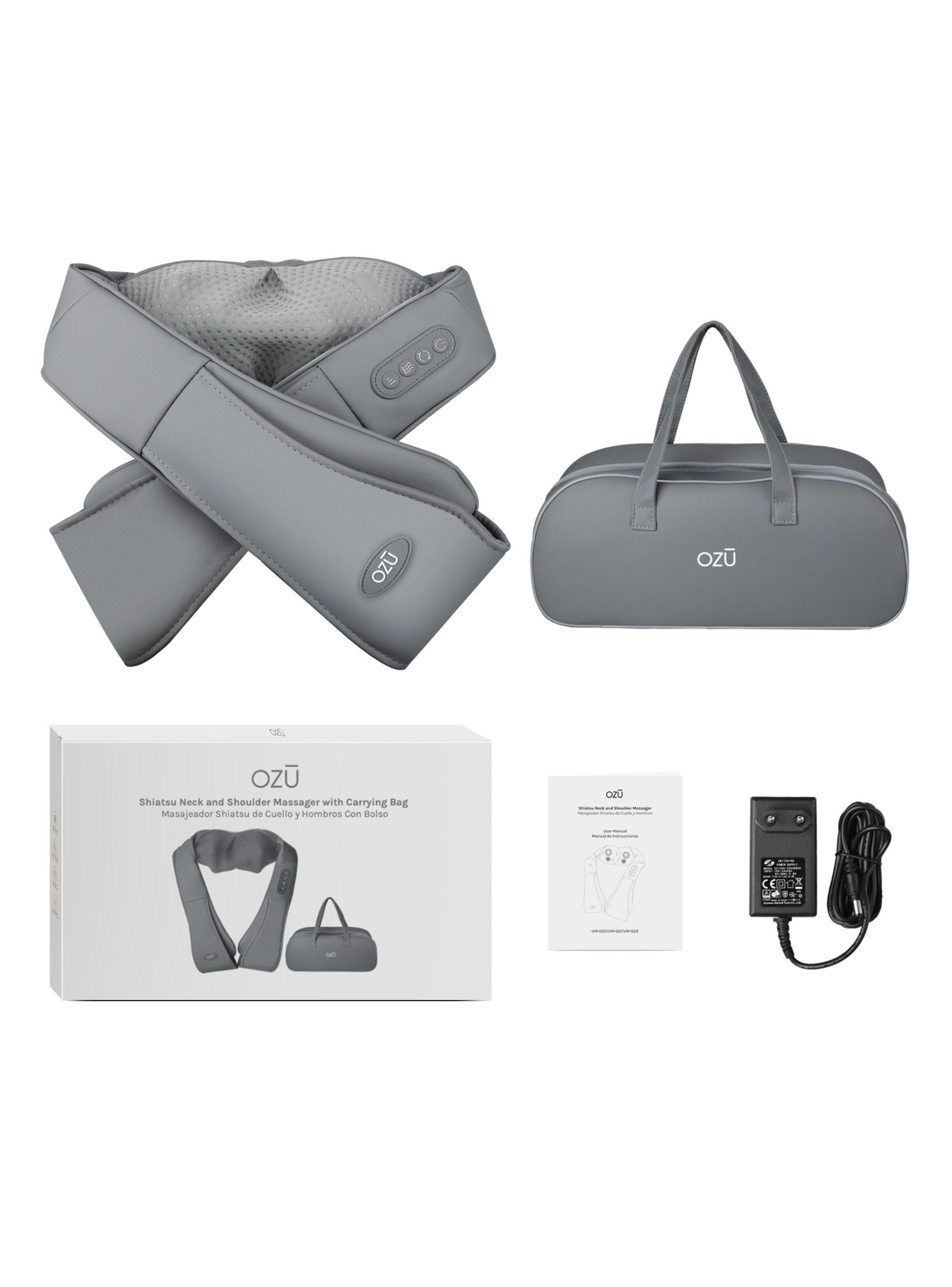 Masajeador Shiatsu Cuello y Hombros UM-033 Gris + Bolso-2