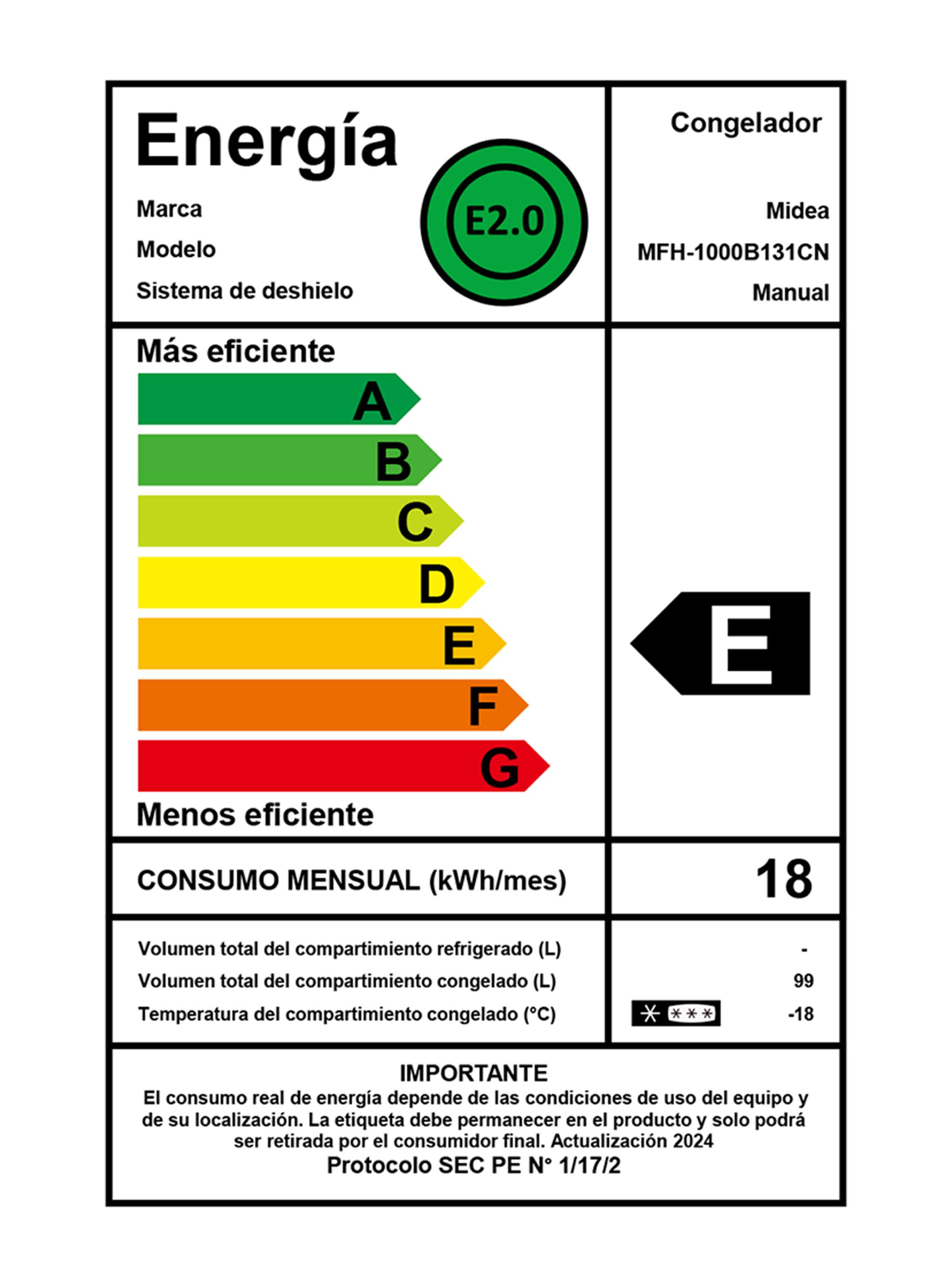 Freezer Horizontal Frío Combinado 99 Litros MFH-1000B131CN-7