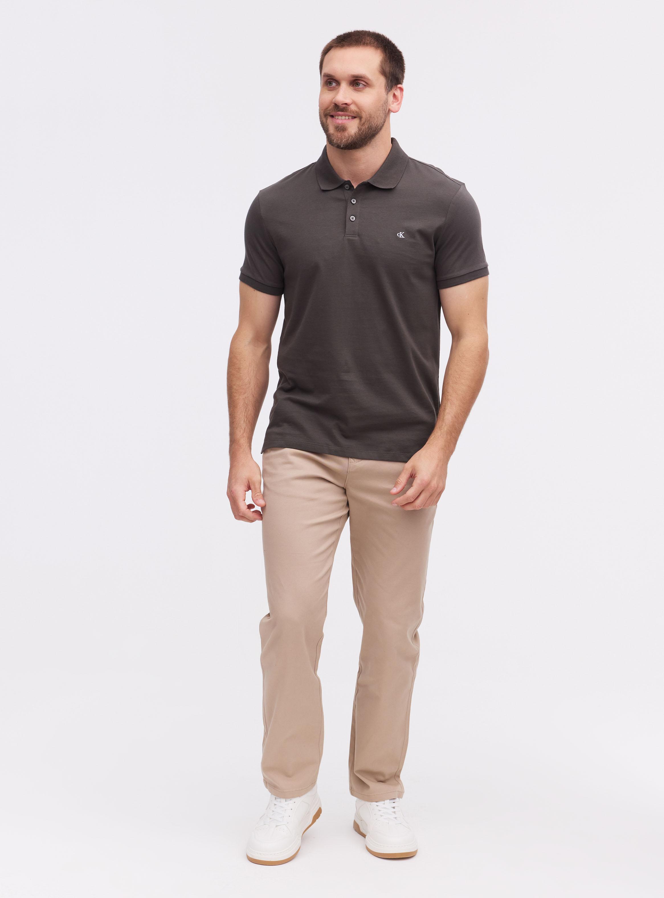 Polera Cuello Polo Manga Corta Logo Bordado-4
