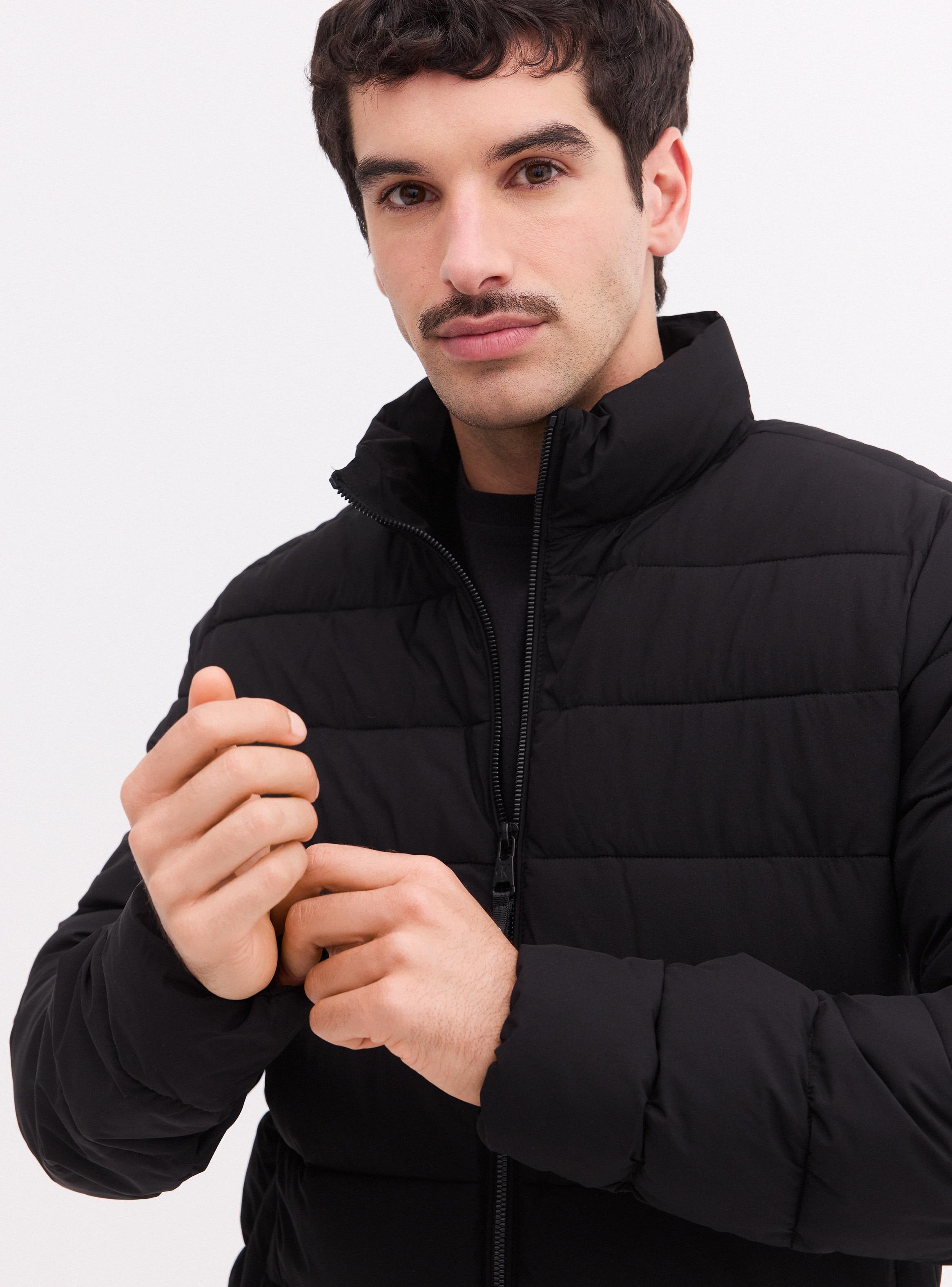 Parka Básica Casual Manga Larga-3