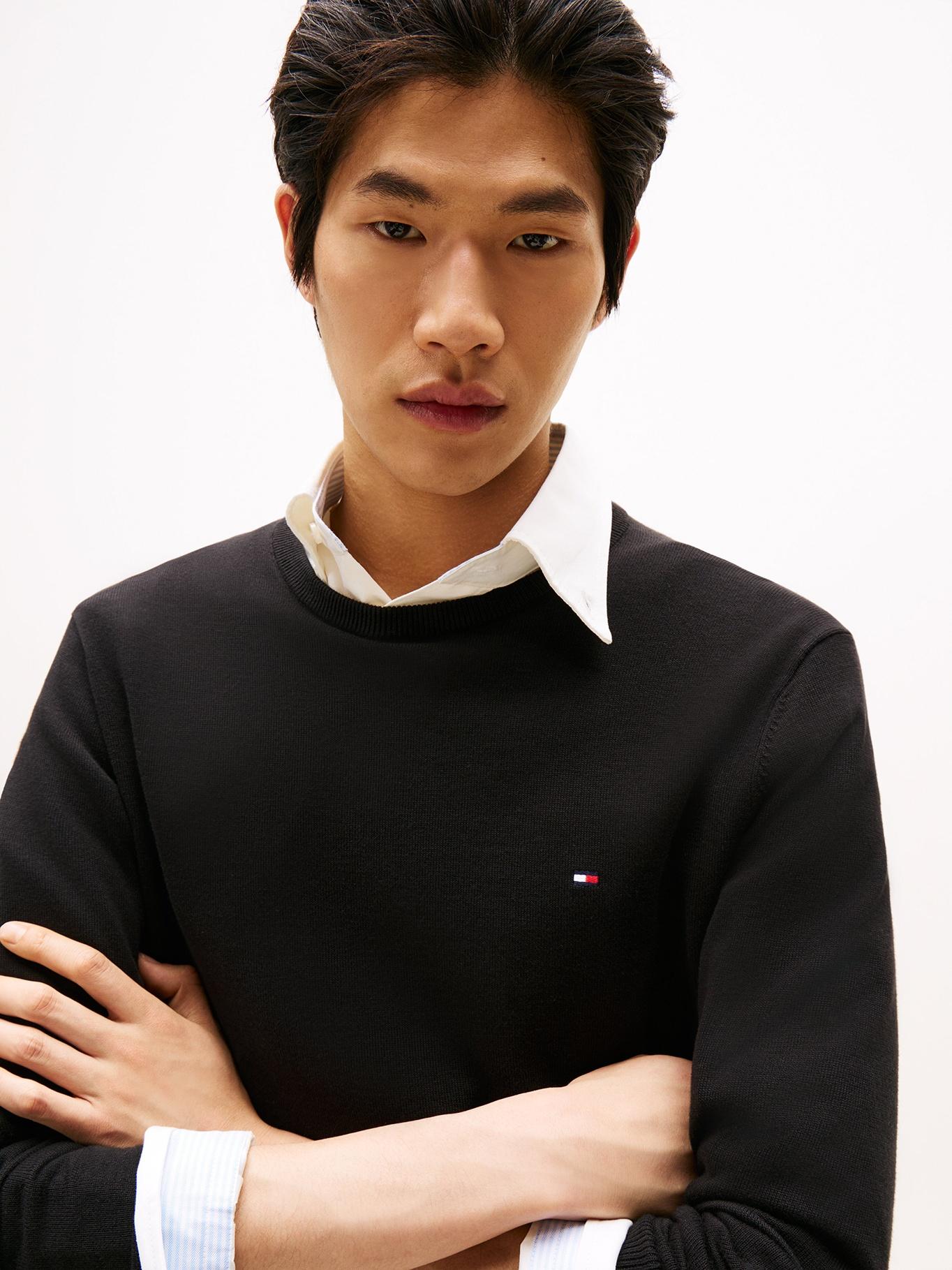 Sweater TH Básico Mini Logo Bordado-4