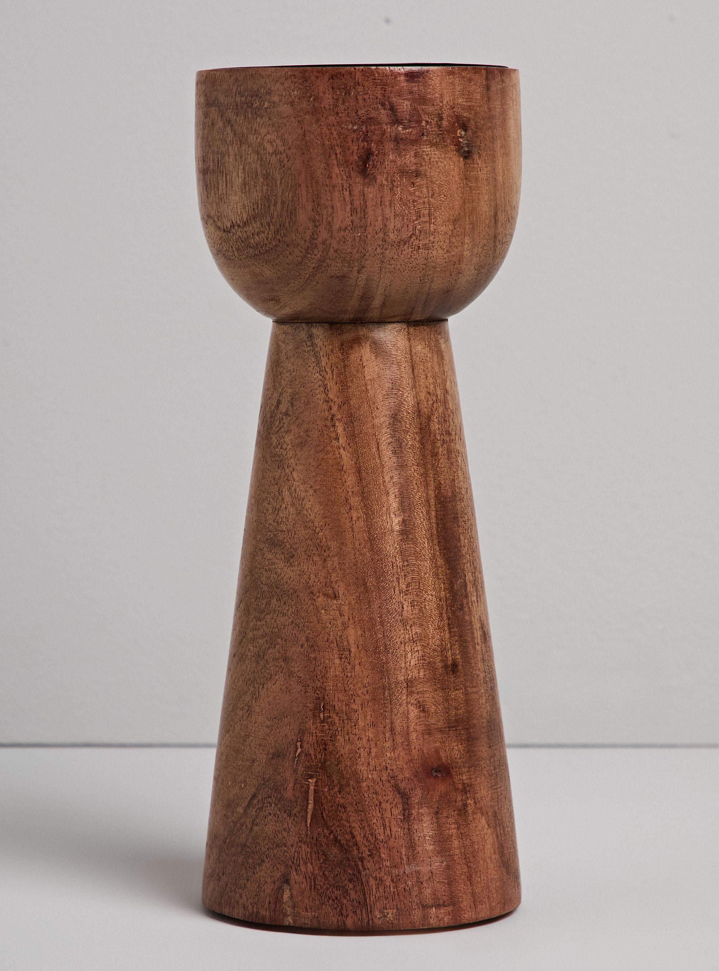 Candelabro Madera 24 cm-0