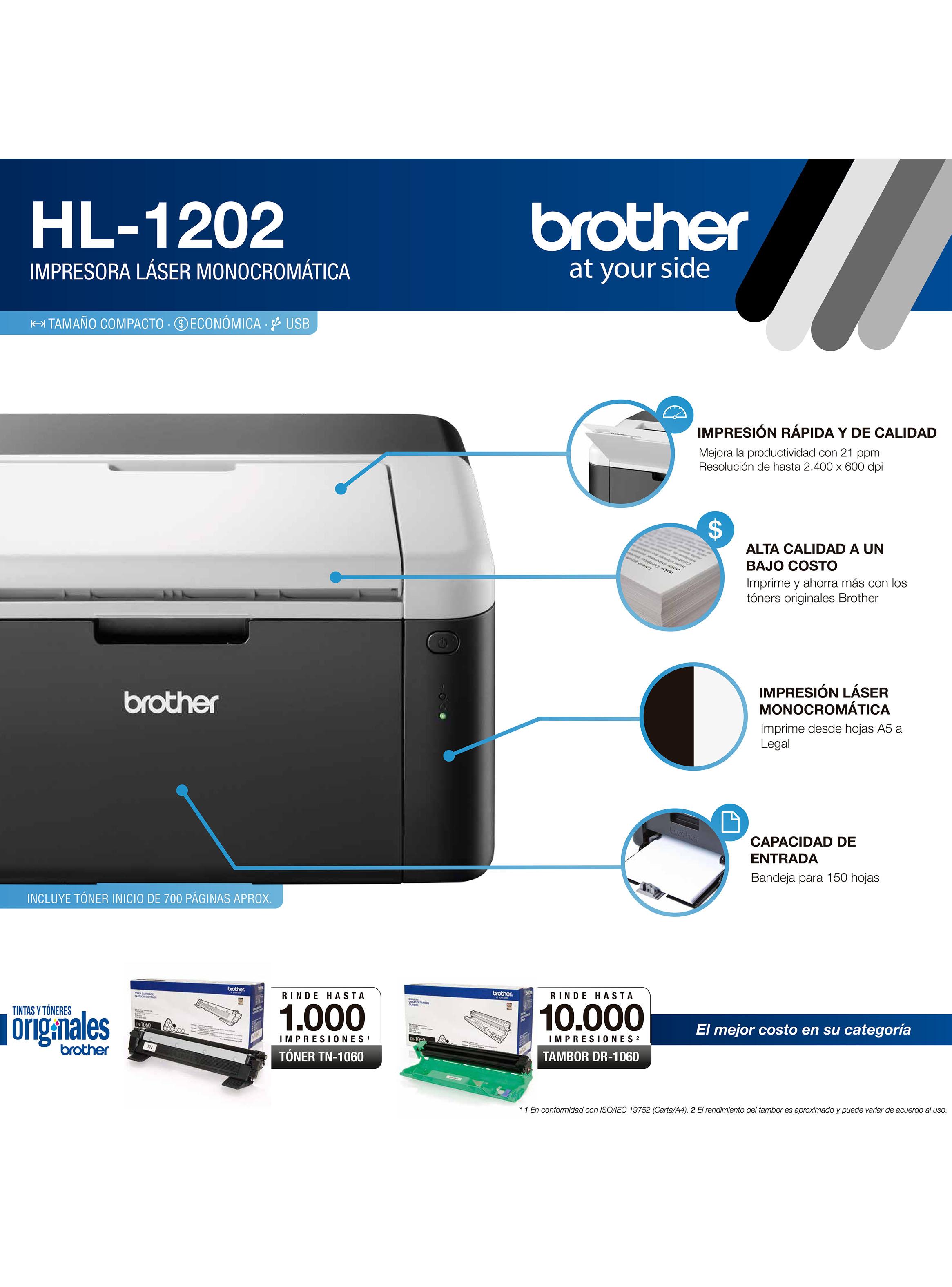 Impresora Láser HL-1202-4