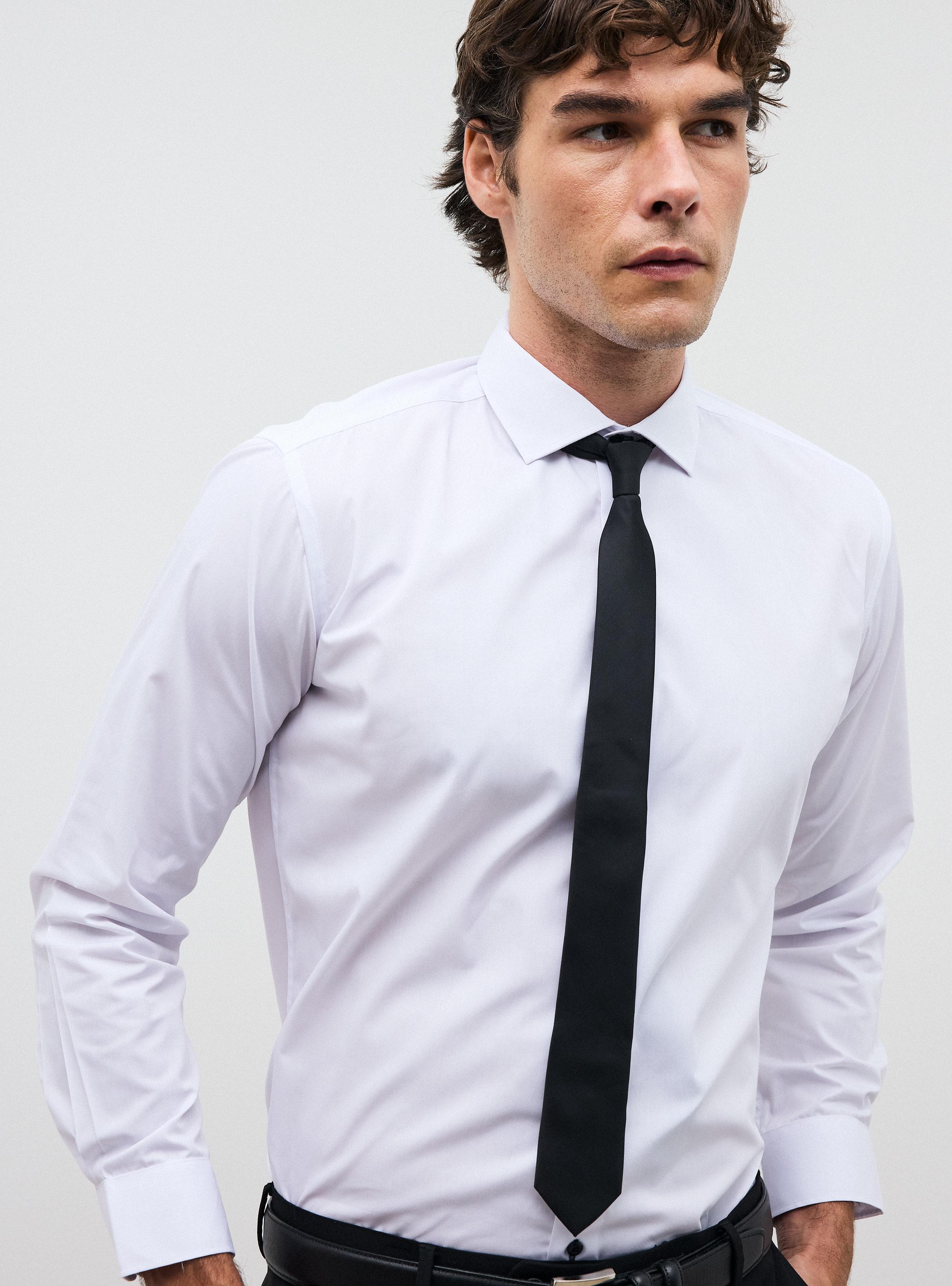 Camisa Slim Fit Blanca-2
