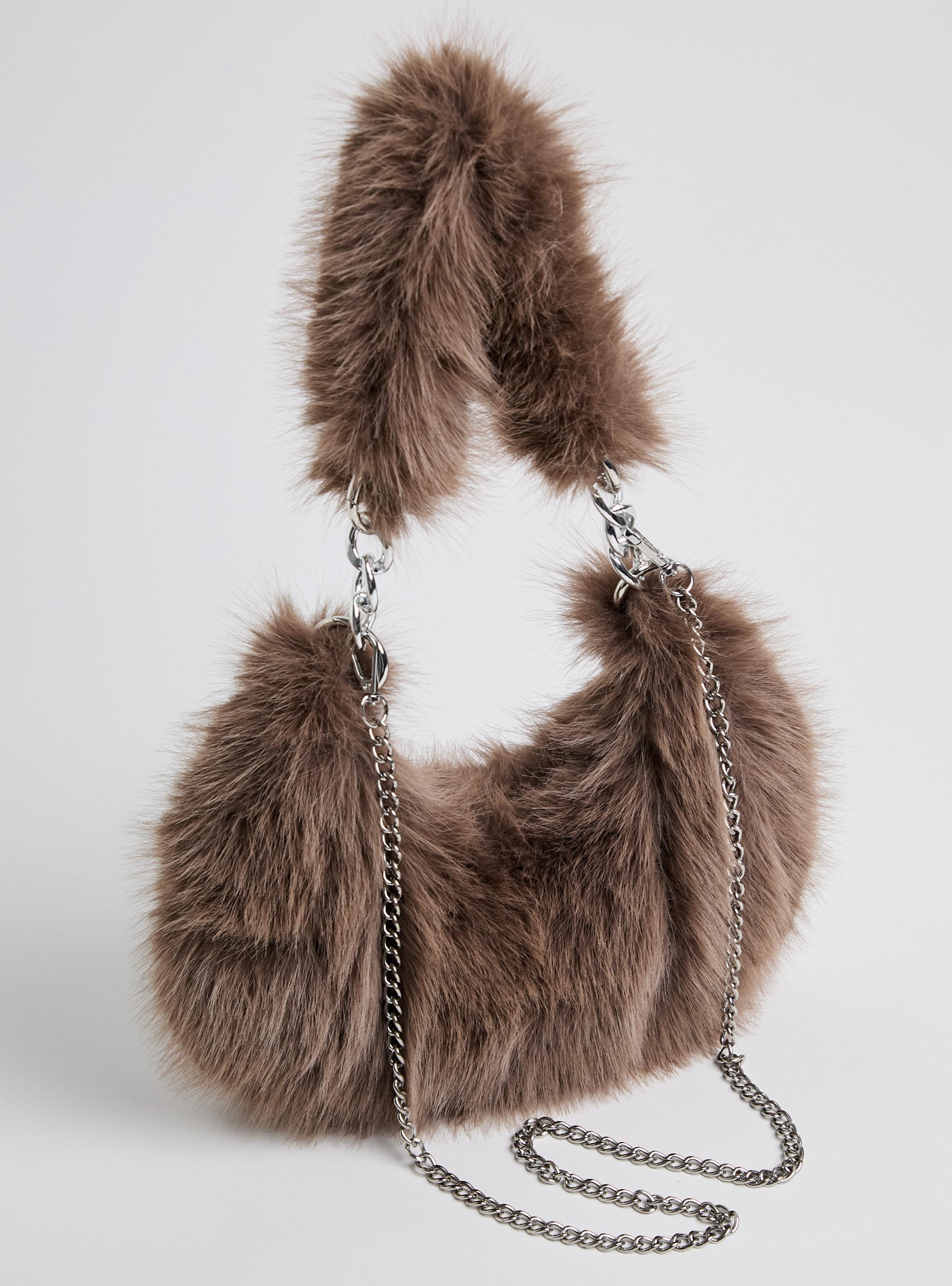 Cartera de Mano Felpa Sintética-2