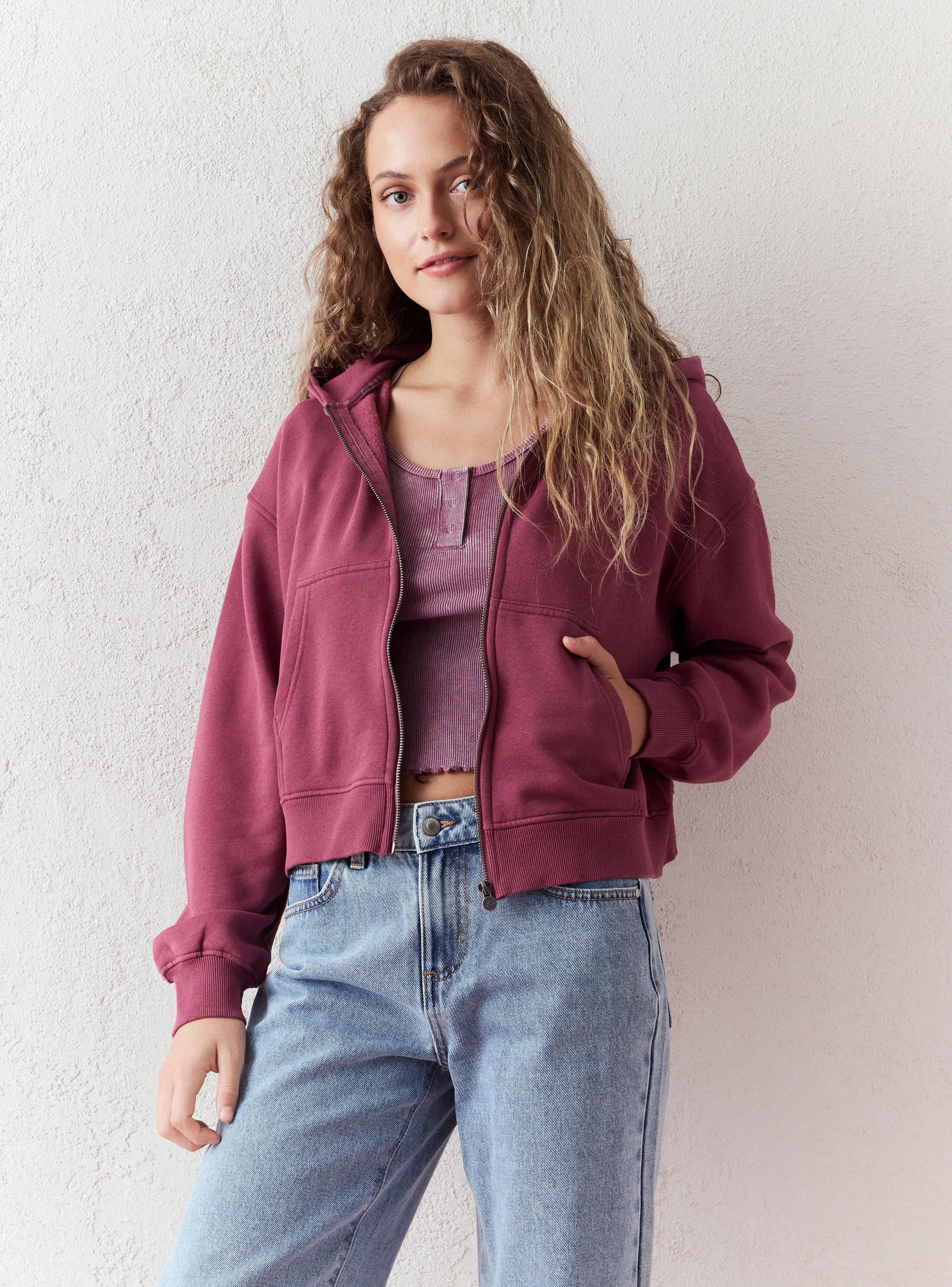 Polerón Full Zipper Acid Wash-0
