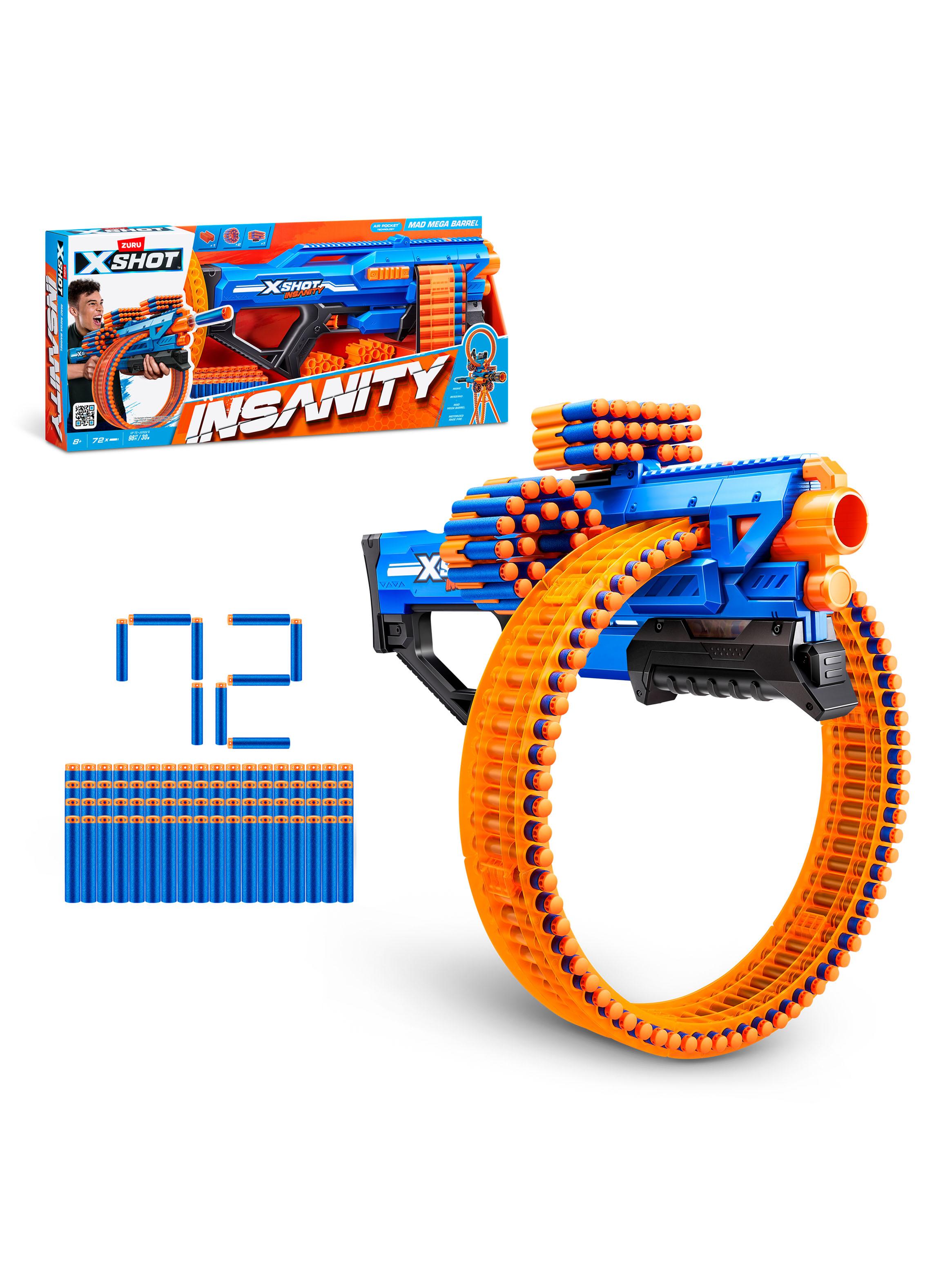 Lanza Dardos Insanity Mad Mega Barrel con 72 Dardos-1