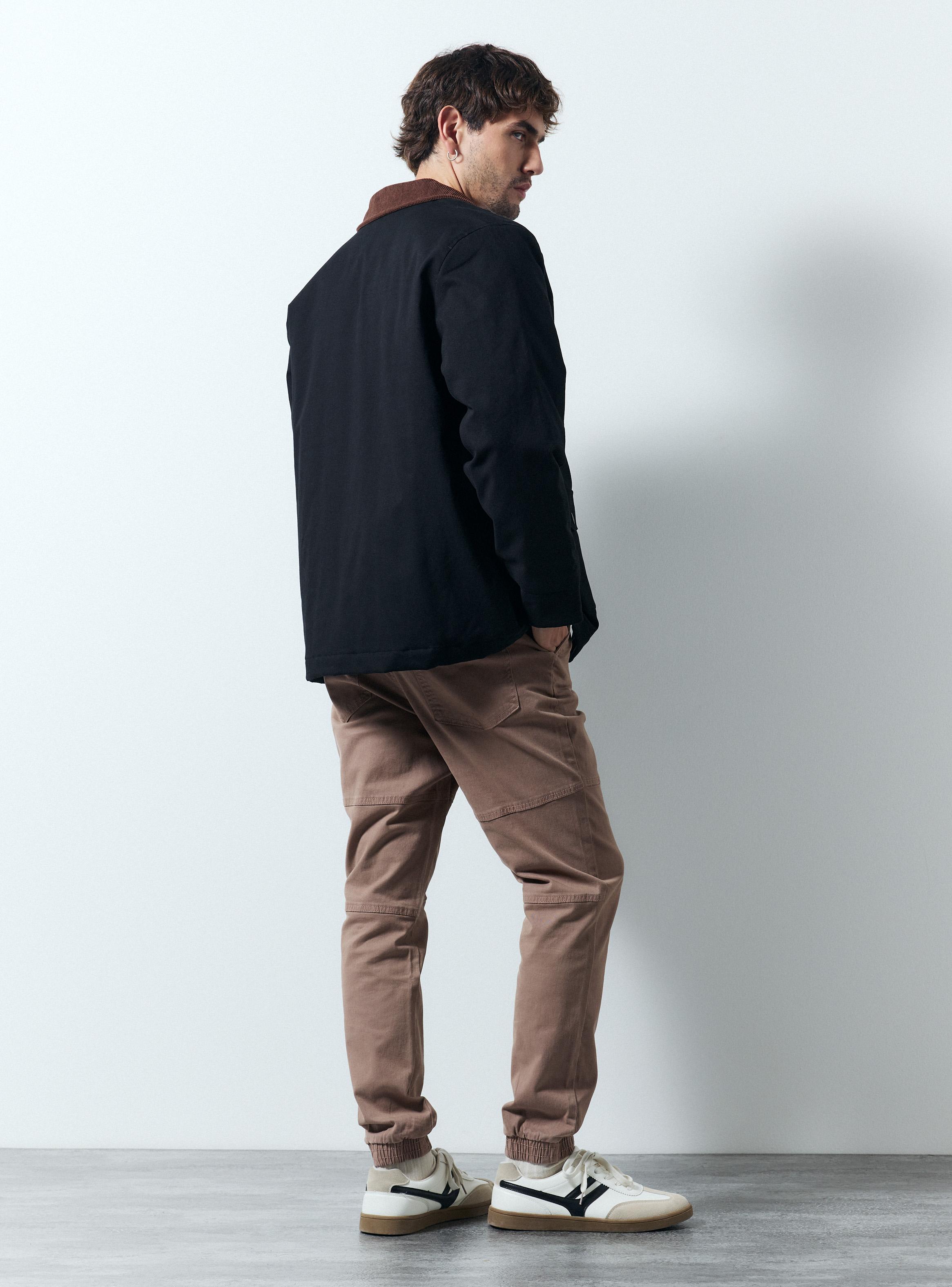 Chaqueta Detalle en Cuello Tres Bolsillos-5