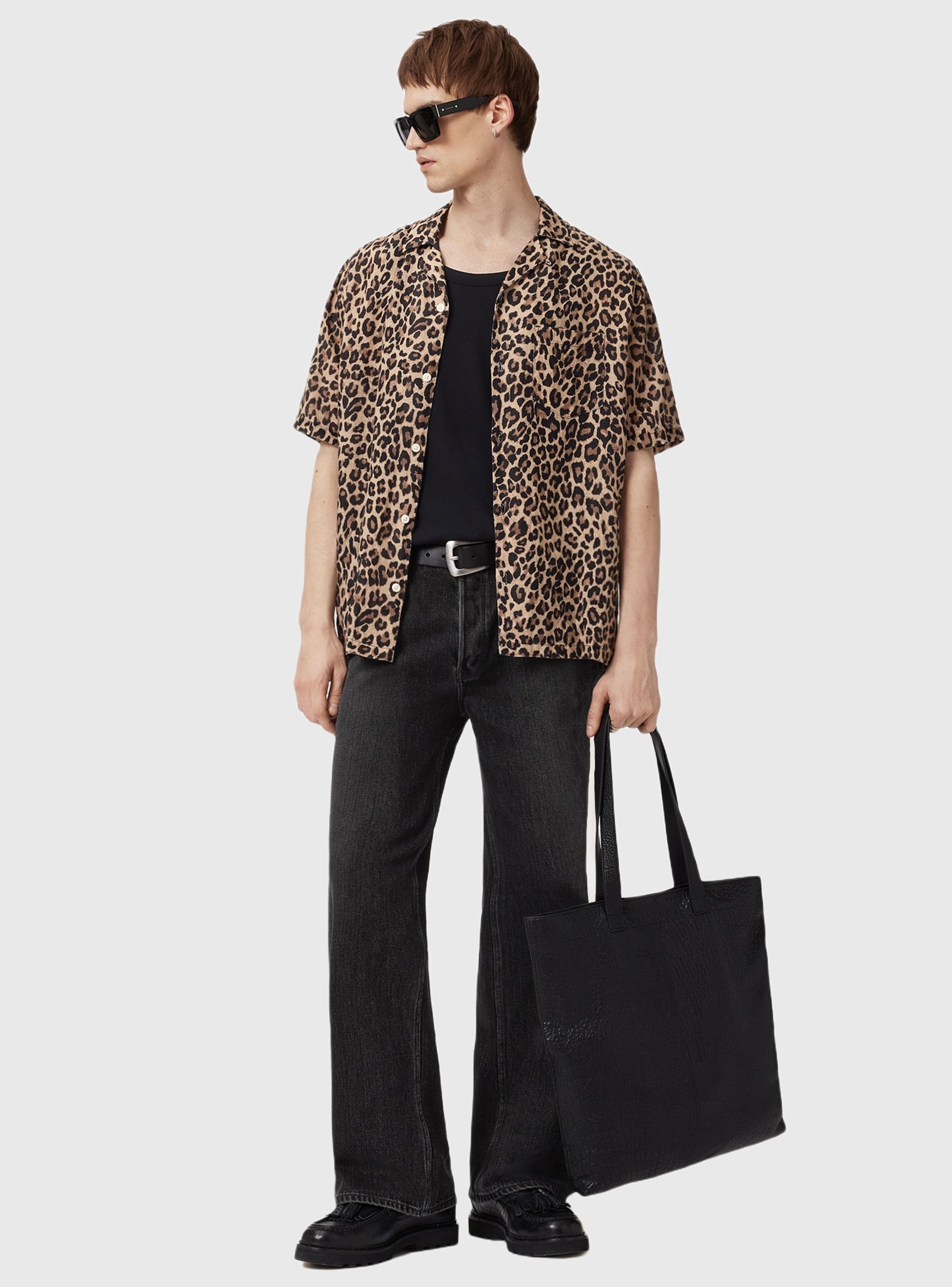 Camisa Leopardo Lino-5