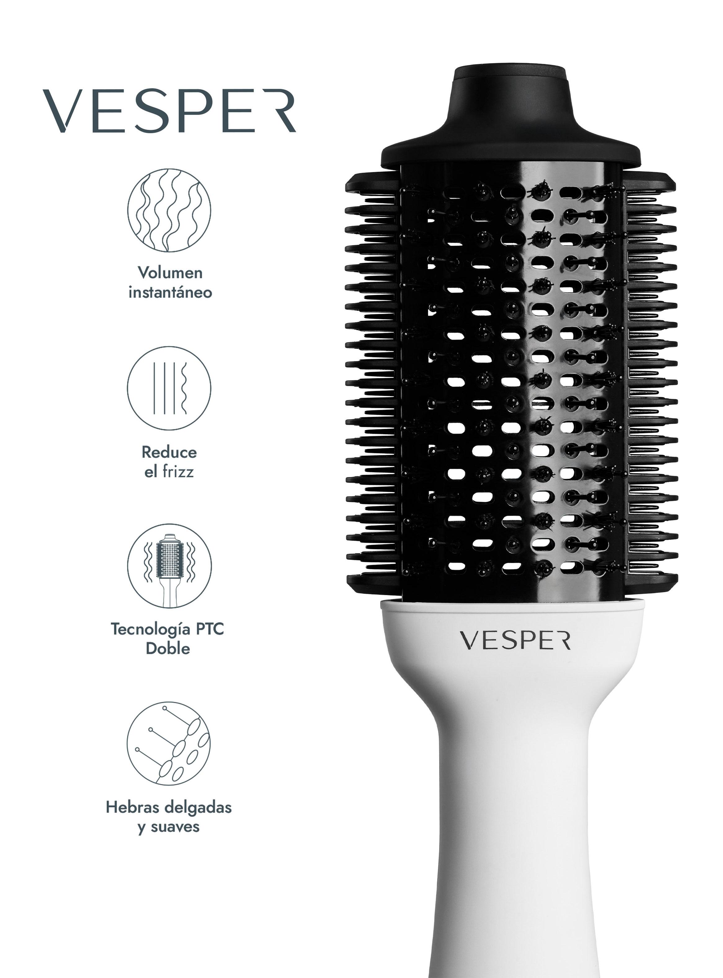 Cepillo Alisador 4 en 1 VH-011 Blanco-2