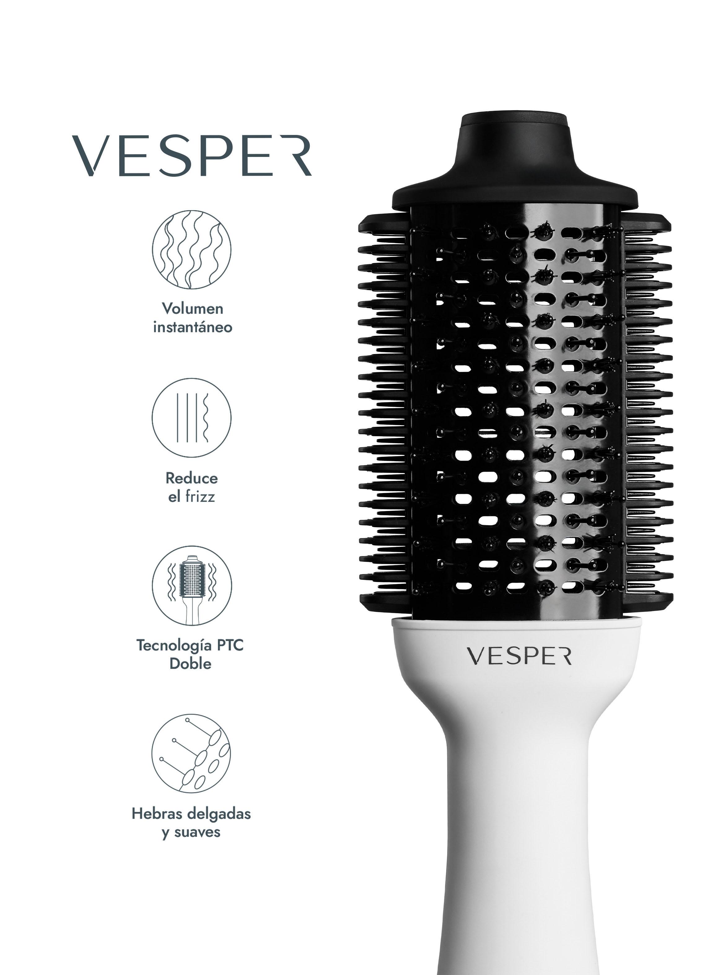 Cepillo Alisador 4 en 1 VH-011 Blanco-2