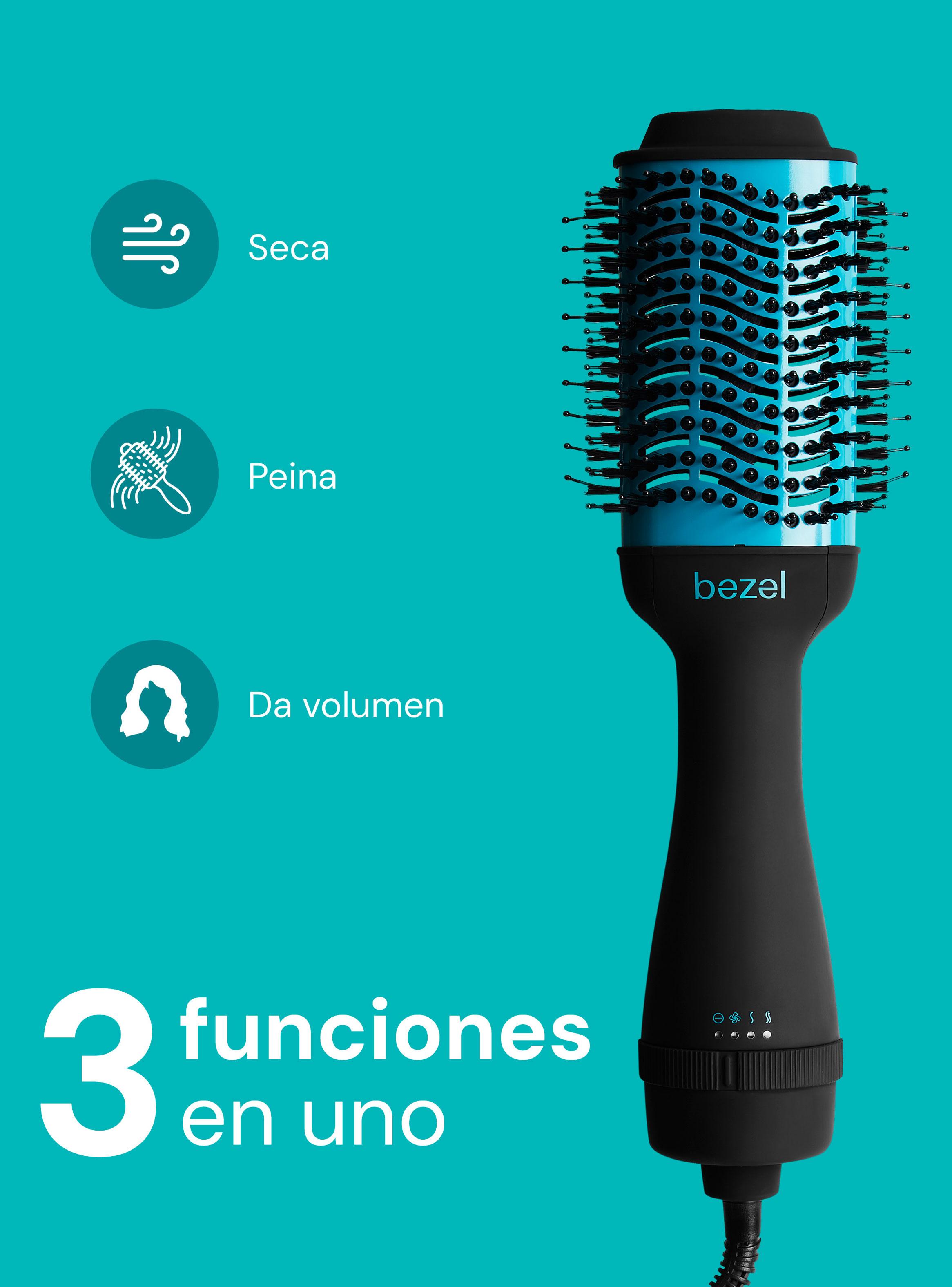 Cepillo Alisador 3 en 1 BHR-006 Negro-2