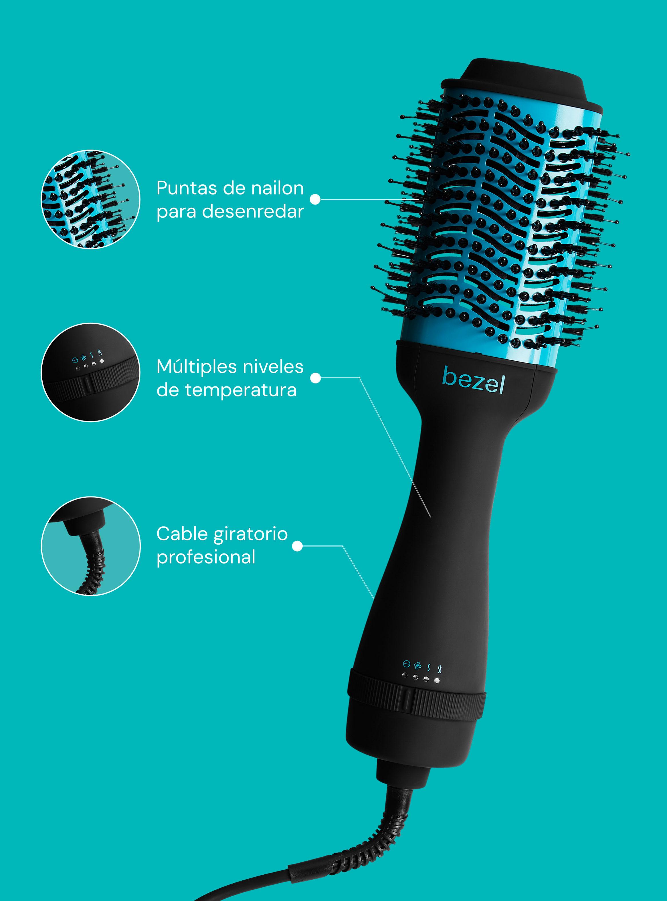 Cepillo Alisador 3 en 1 BHR-006 Negro-3