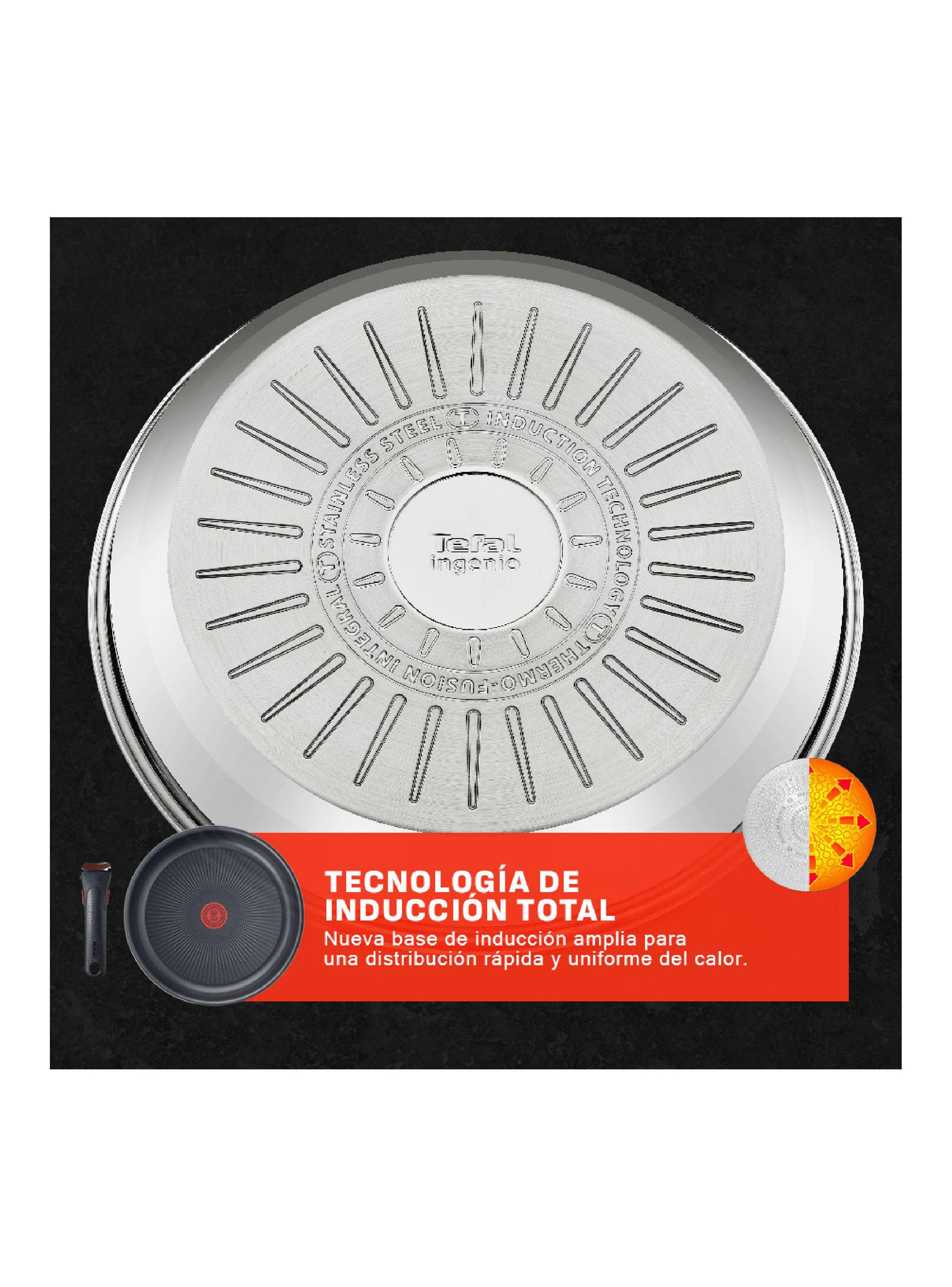 Batería de Cocina Acero Inoxidable Ingenio Emotion 6 Piezas-3