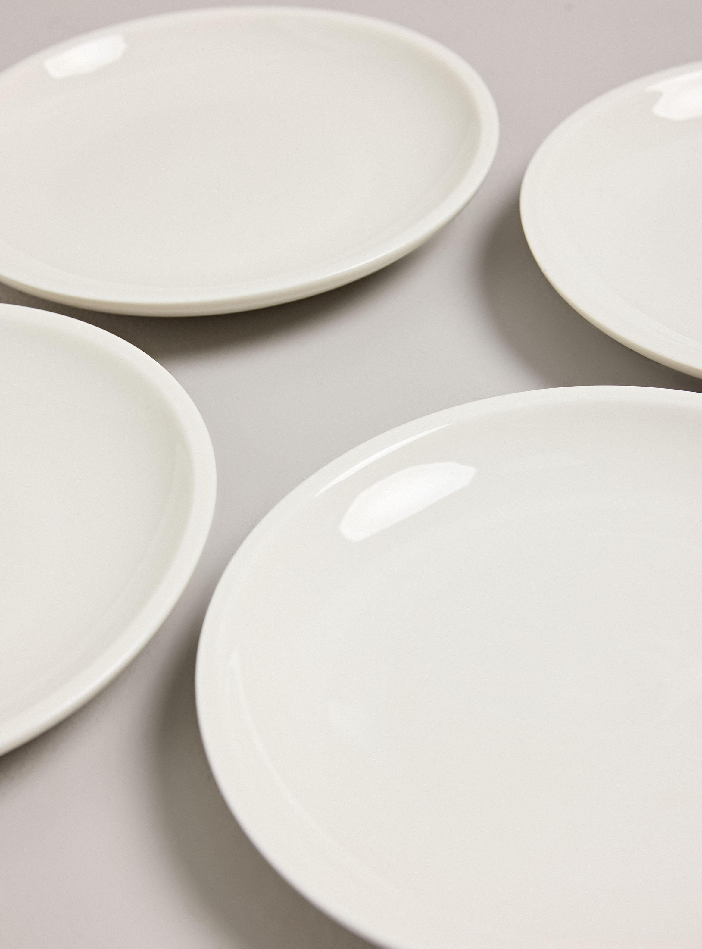 Set 4 Platos 16.5 cm Neutral Porcelana-2