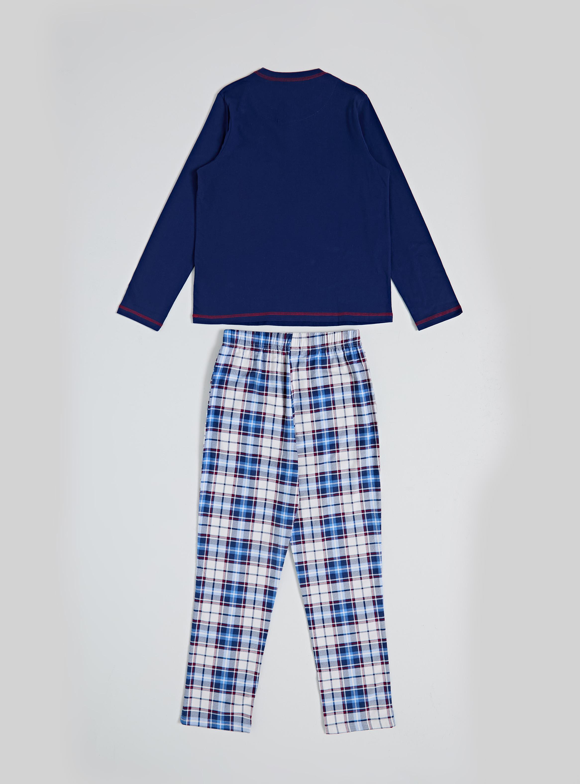 Pijama Match Familiar con Polera Jersey y Pant Fleece-2