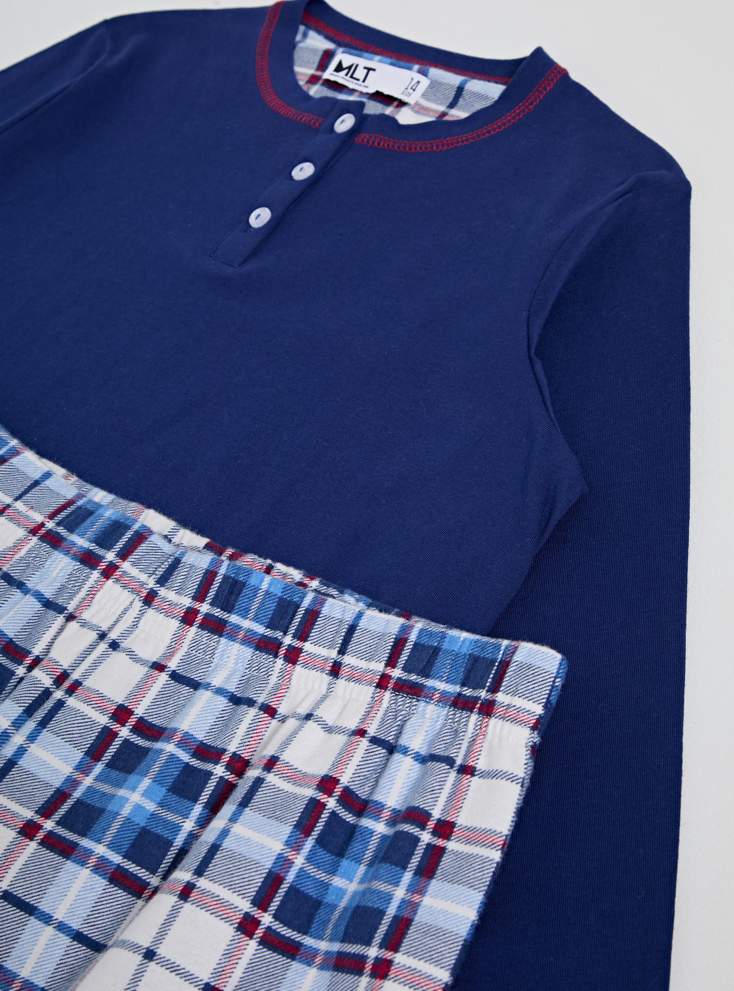 Pijama Match Familiar con Polera Jersey y Pant Fleece-3