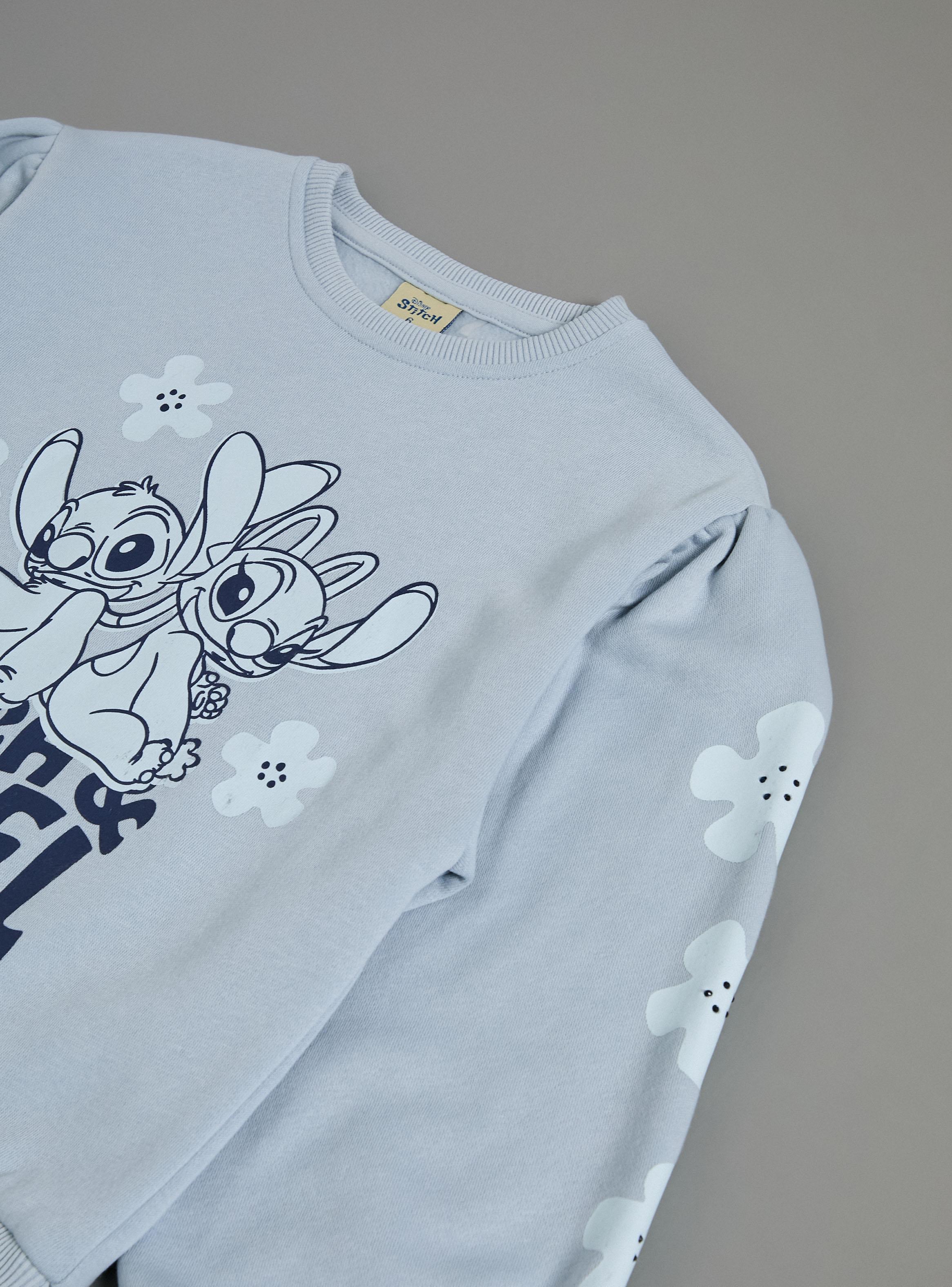 Polerón Estampado Stitch Algodón-3