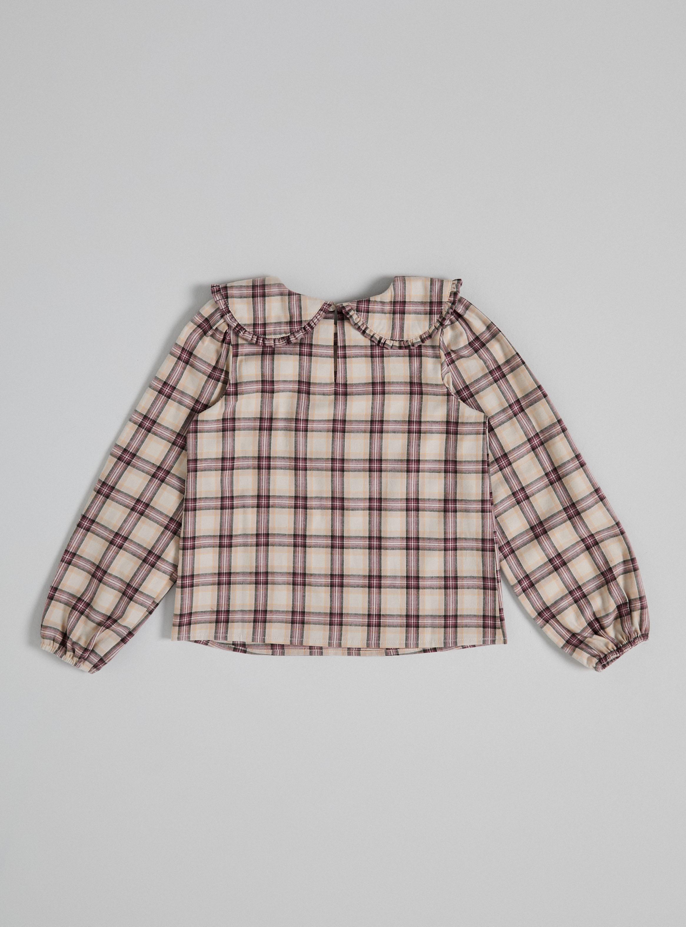 Blusa Escocesa Cuello Bobo-2