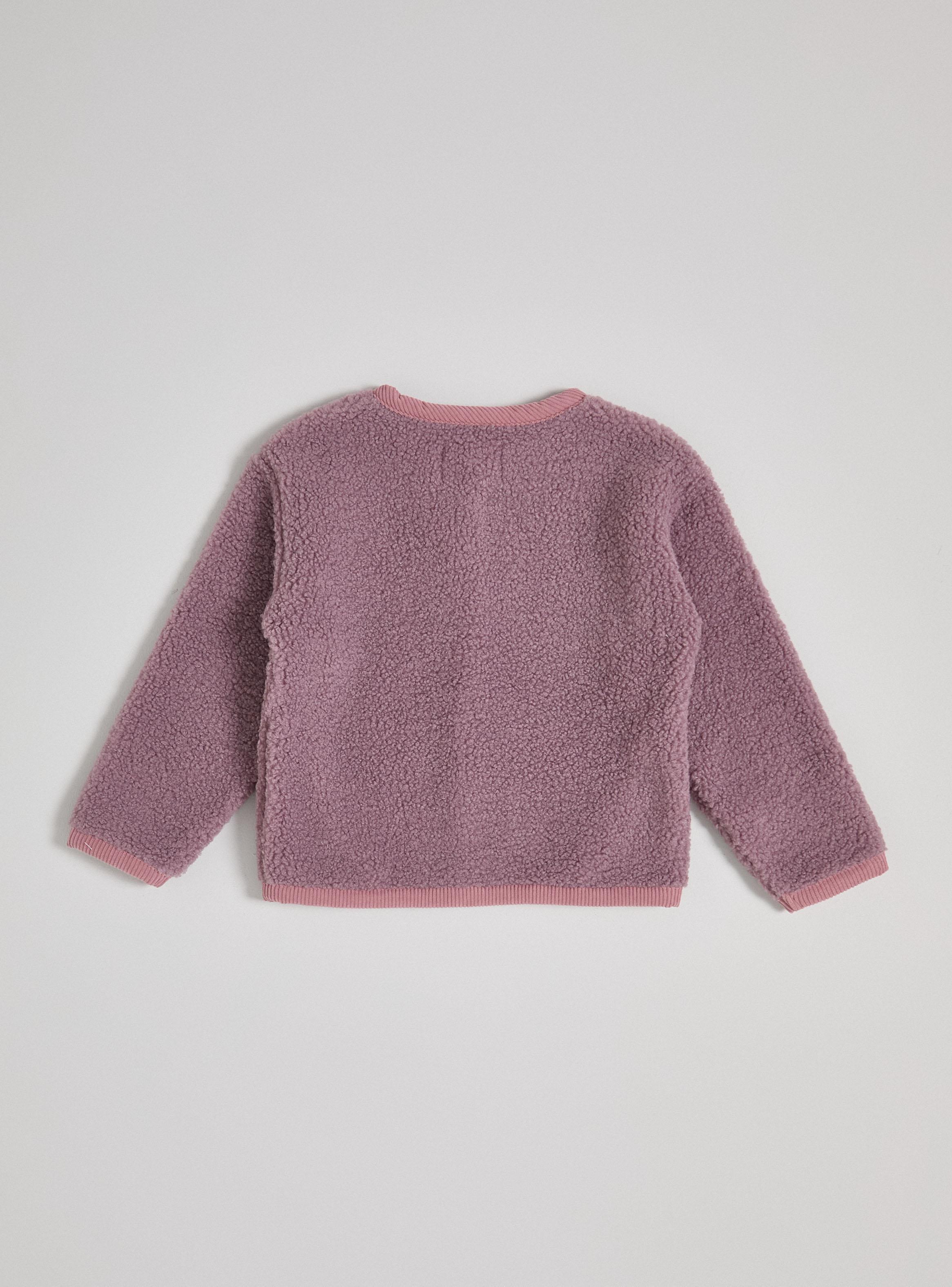 Chaqueta Sherpa Detalles Rib Niña-2