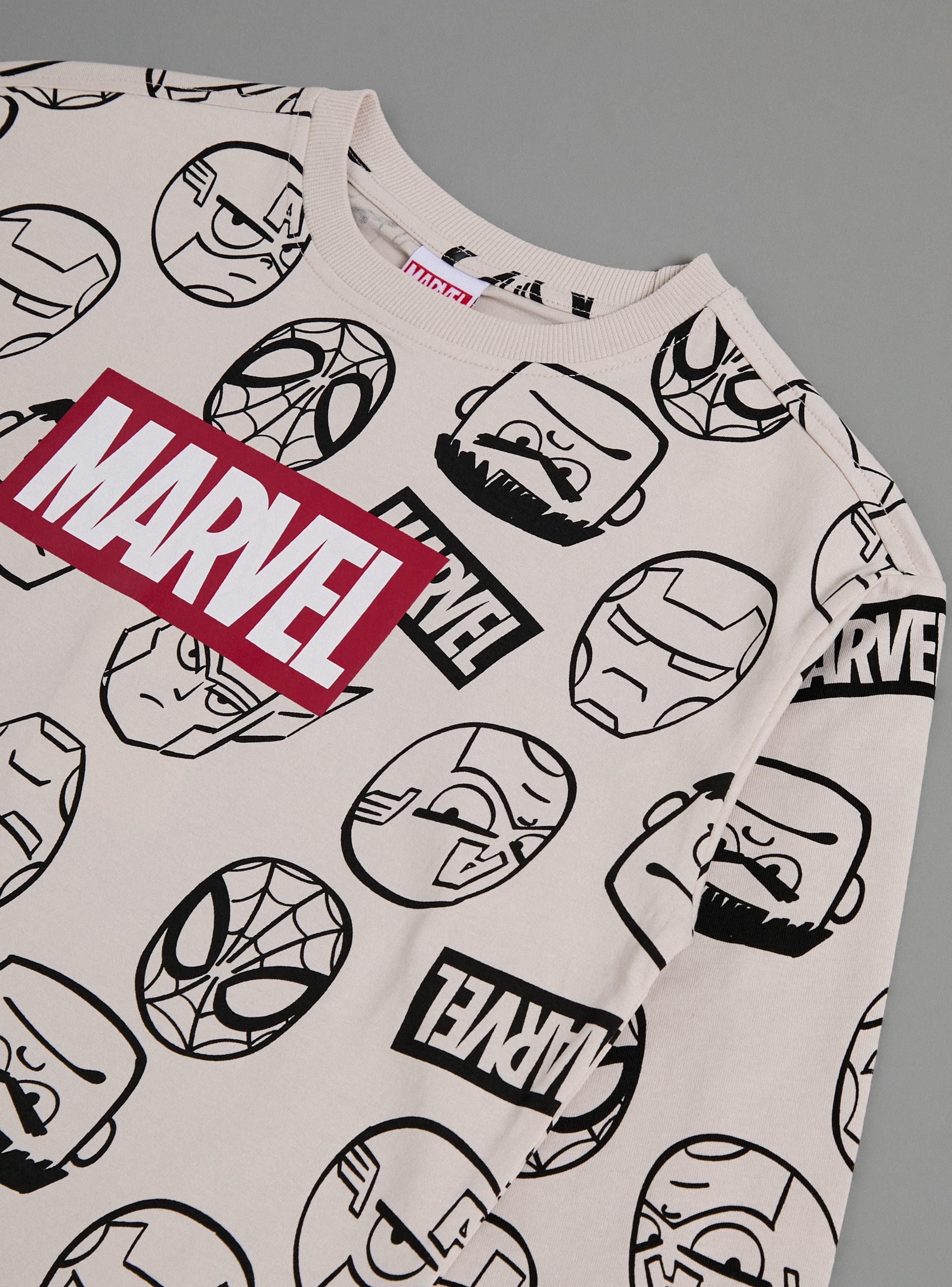 Polera Estampada Personajes Avengers Algodón-3