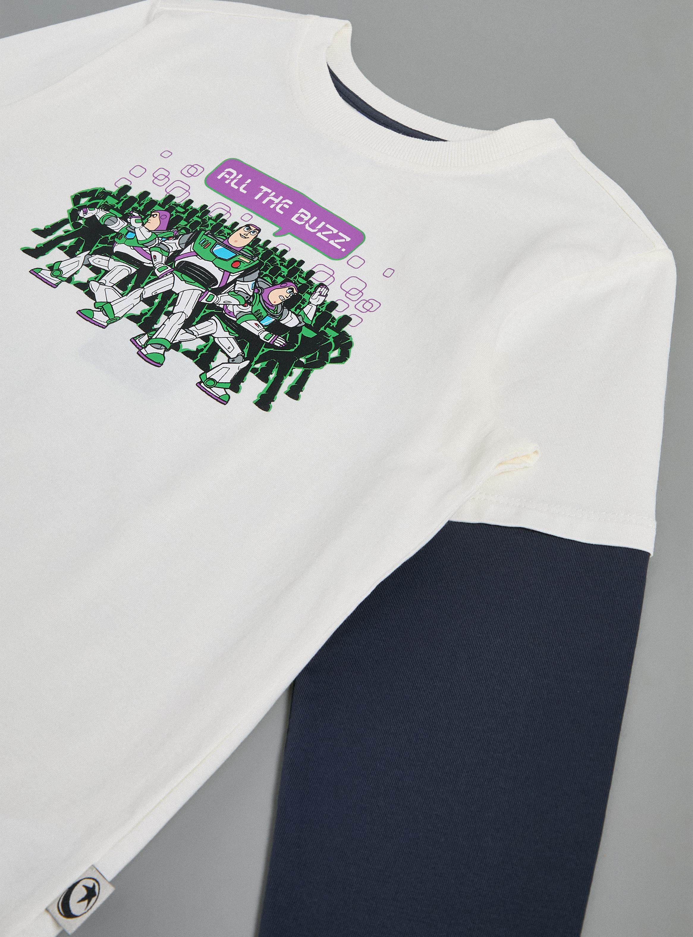 Polera Estampado Frontal Pixar Algodón-3